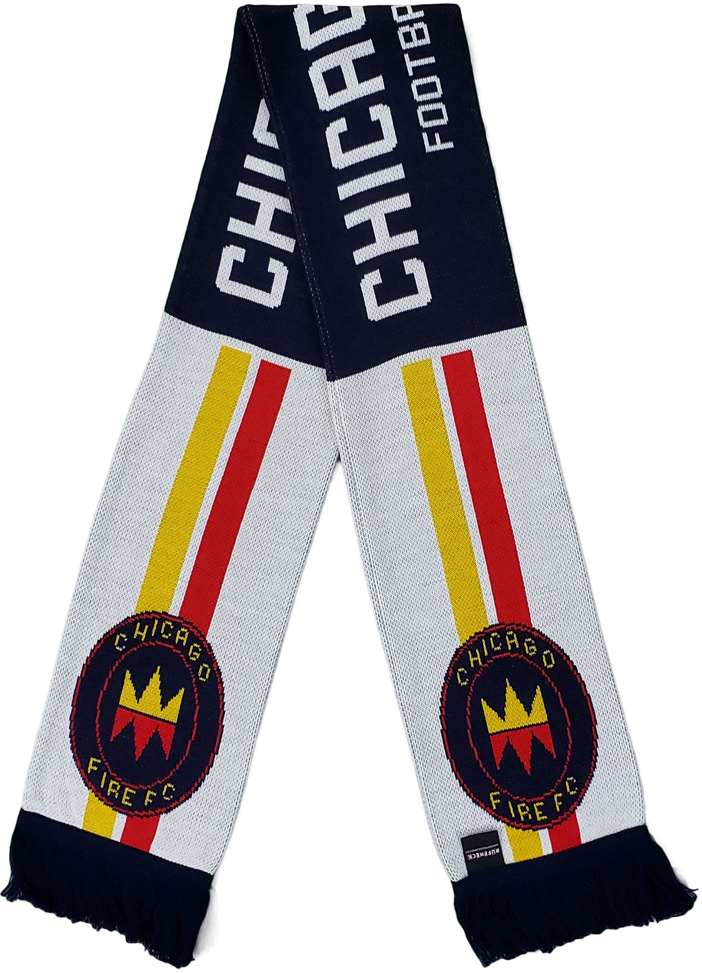 Ruffneck Scarves Chicago Fire FC Racing Stripes Jacquard Knit Scarf product image