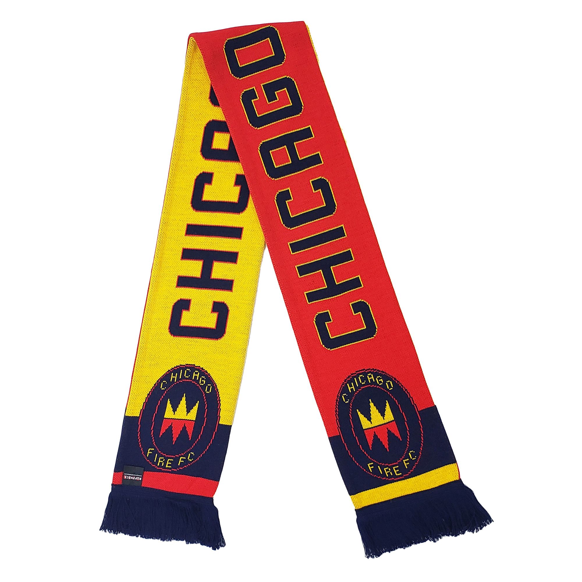 Ruffneck Scarves Chicago Fire Red And Gold Scarf product image