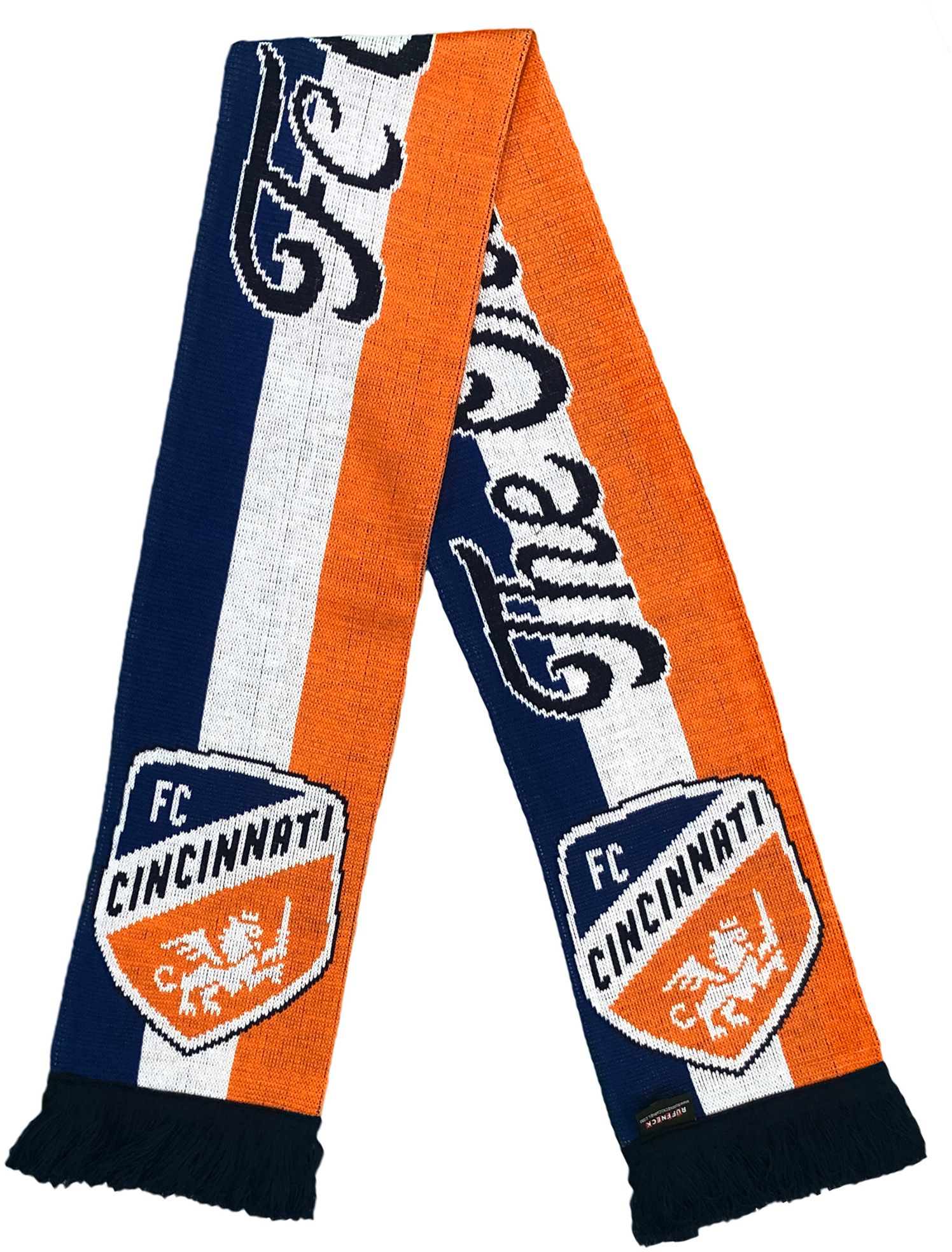 Ruffneck Scarves FC Cincinnati The Orange & Blue Jacquard Knit Scarf product image