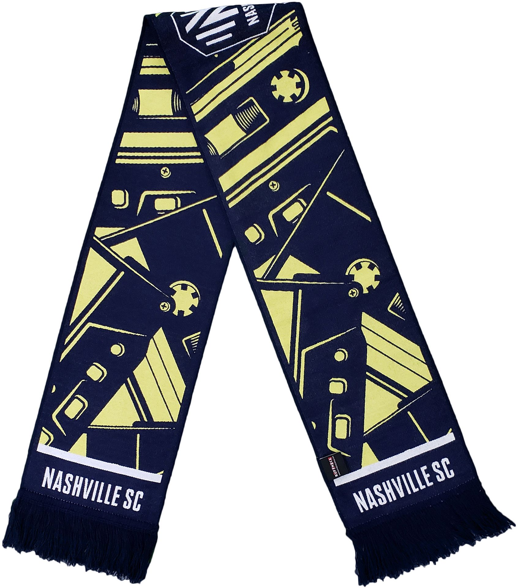 Ruffneck Scarves Nashville SC Cassette Tapes HD Woven Scarf product image
