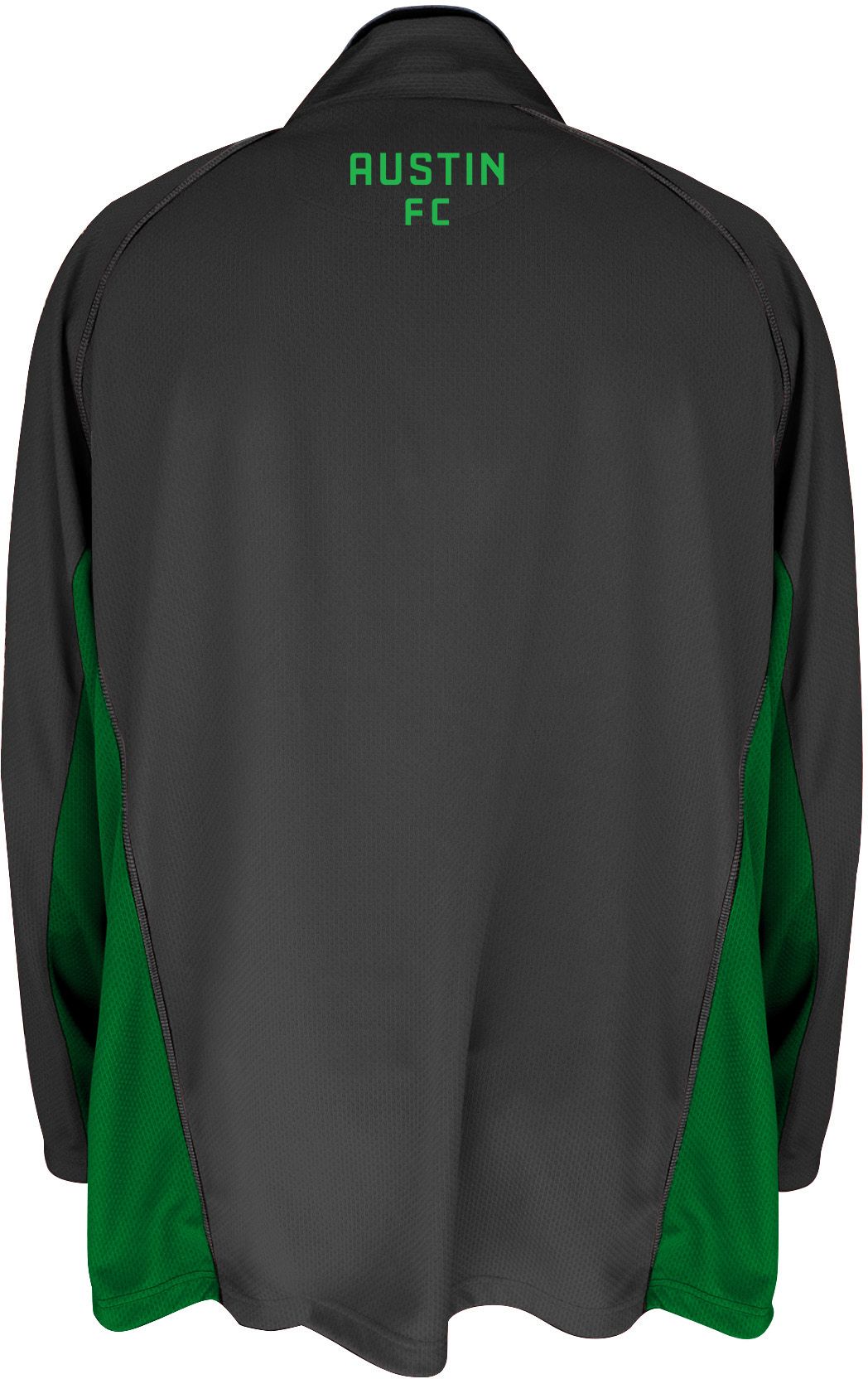 MLS Big & Tall Austin FC Zip Black Quarter-Zip Pullover Shirt