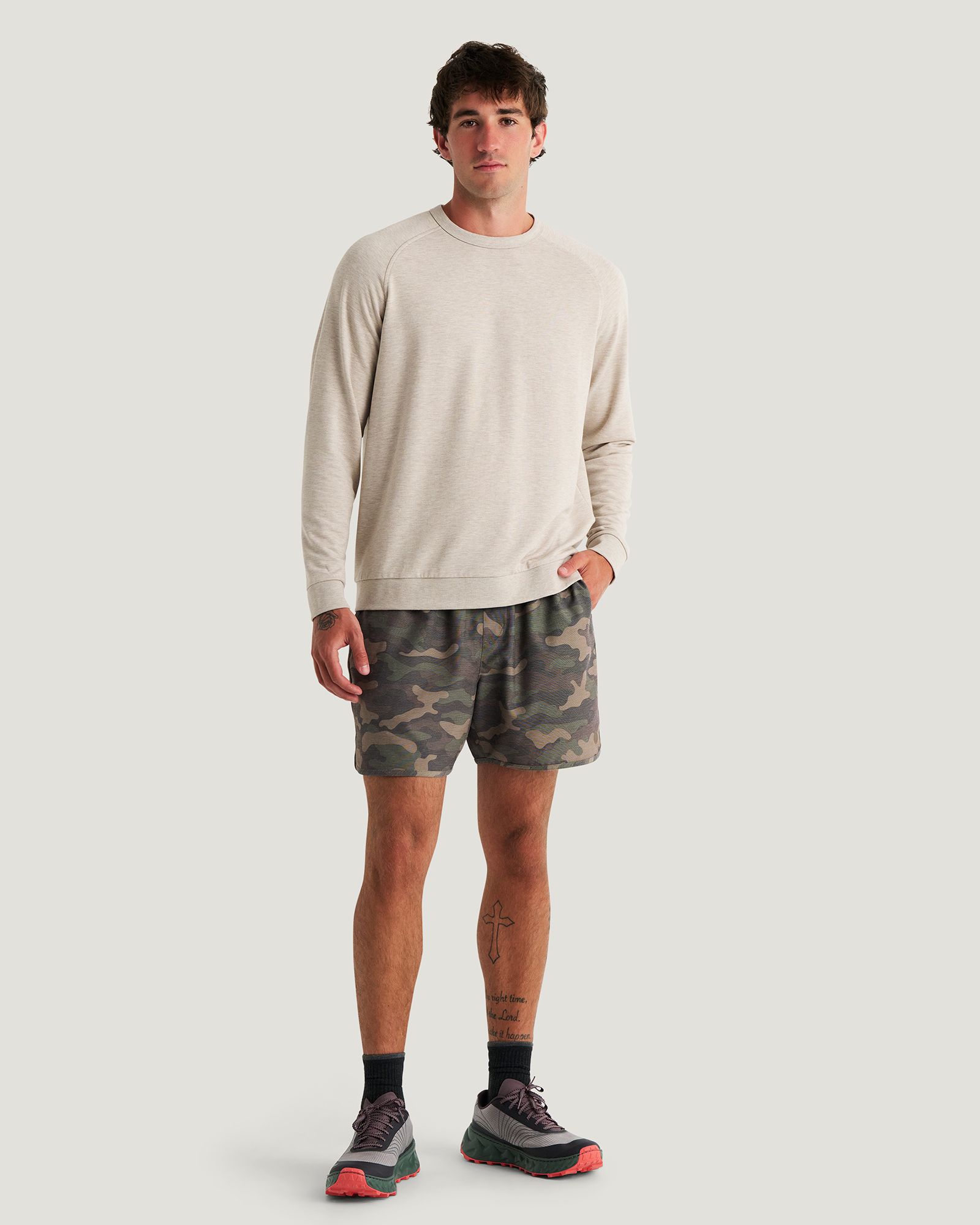 Free Fly Men's Bamboo Lightweight Fleece Crew Sweatshirt product image