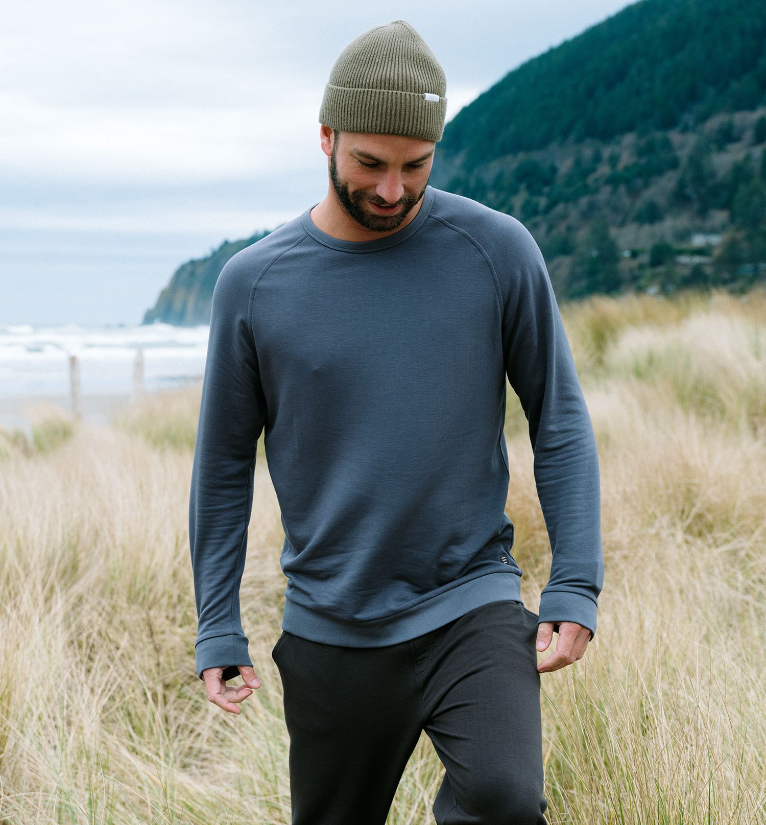 Free Fly Men's Bamboo Lightweight Fleece Crew Sweatshirt product image