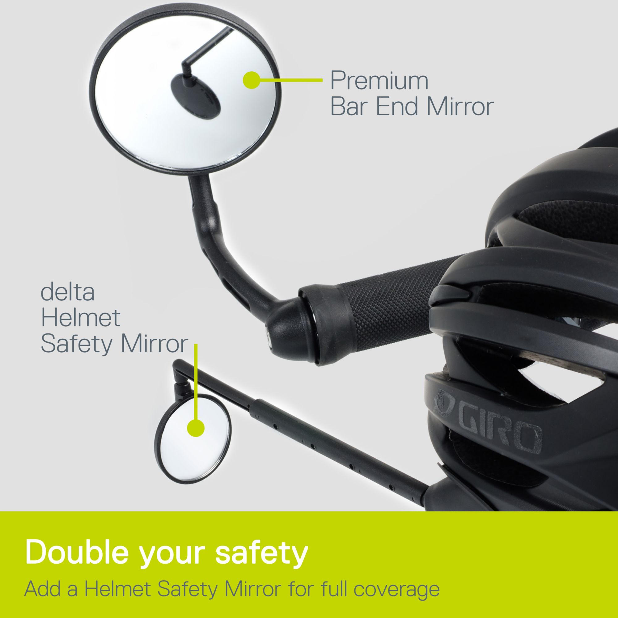 Delta Cycle Helmet Safety Mirror product image