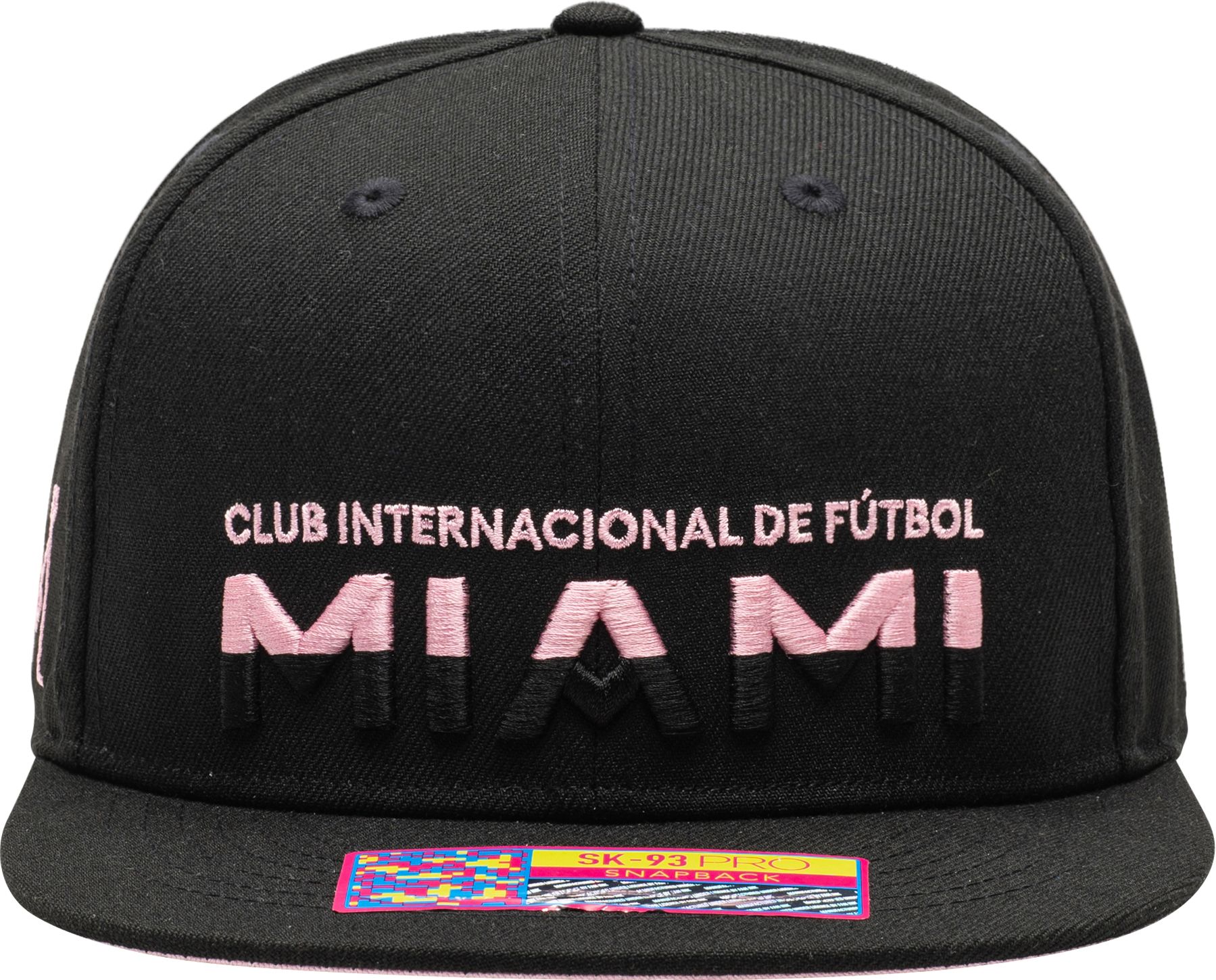 Fan Ink Adult Inter Miami CF Loyalty Black Snapback Adjustable Hat product image