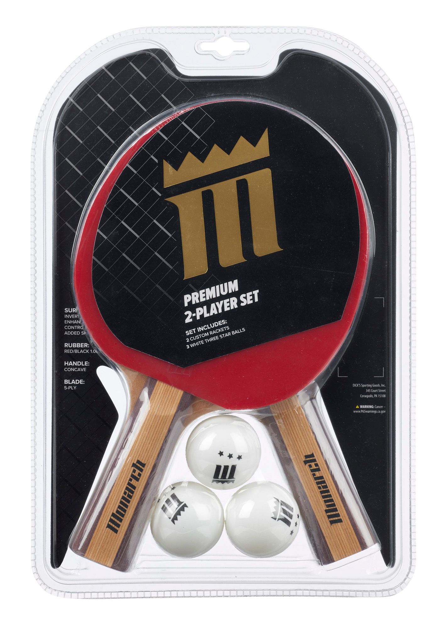 Monarch Premium 2-Player Table Tennis Paddle Set product image