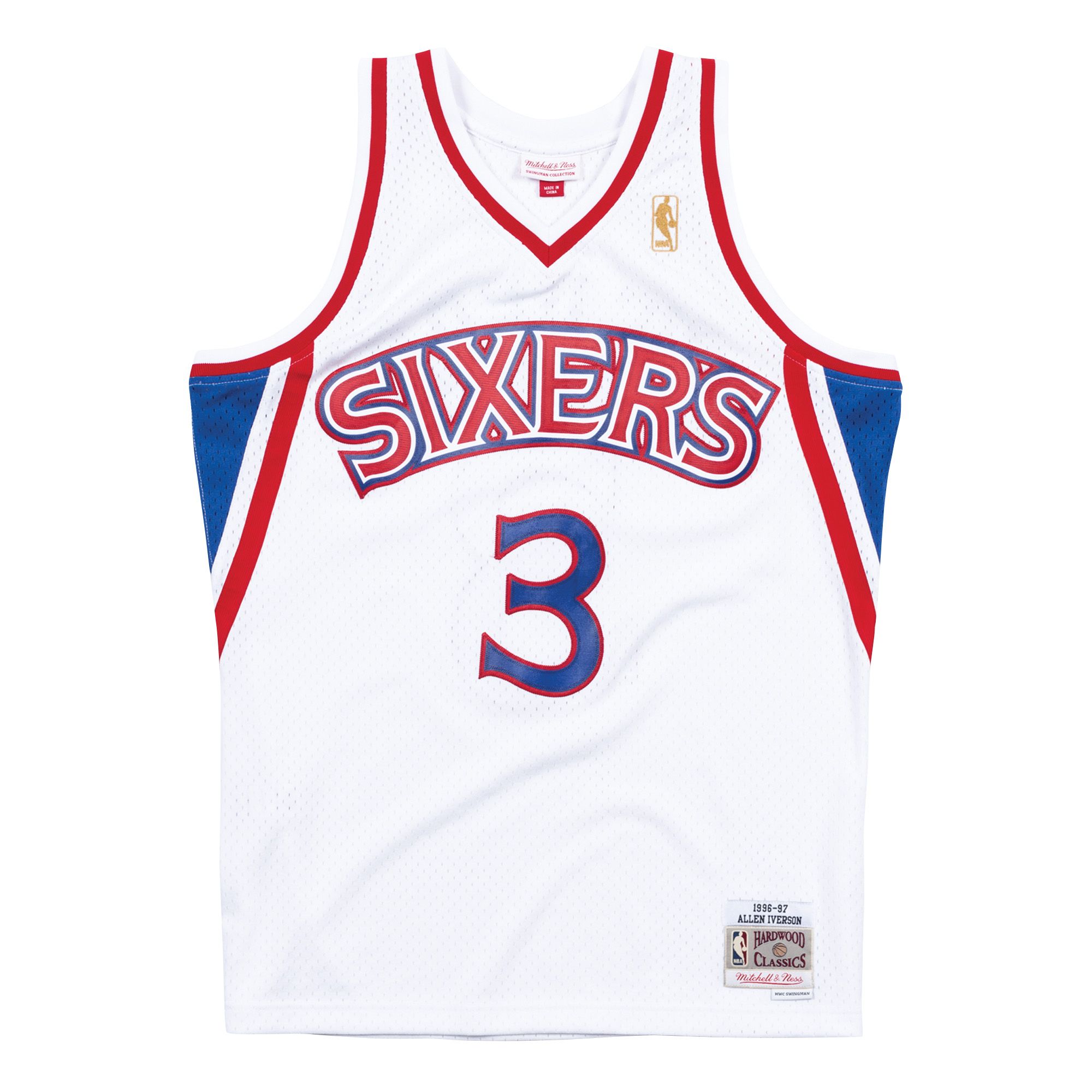 Mitchell & Ness Men's Philadelphia 76ers Allen Iverson #3 Swingman Jersey product image
