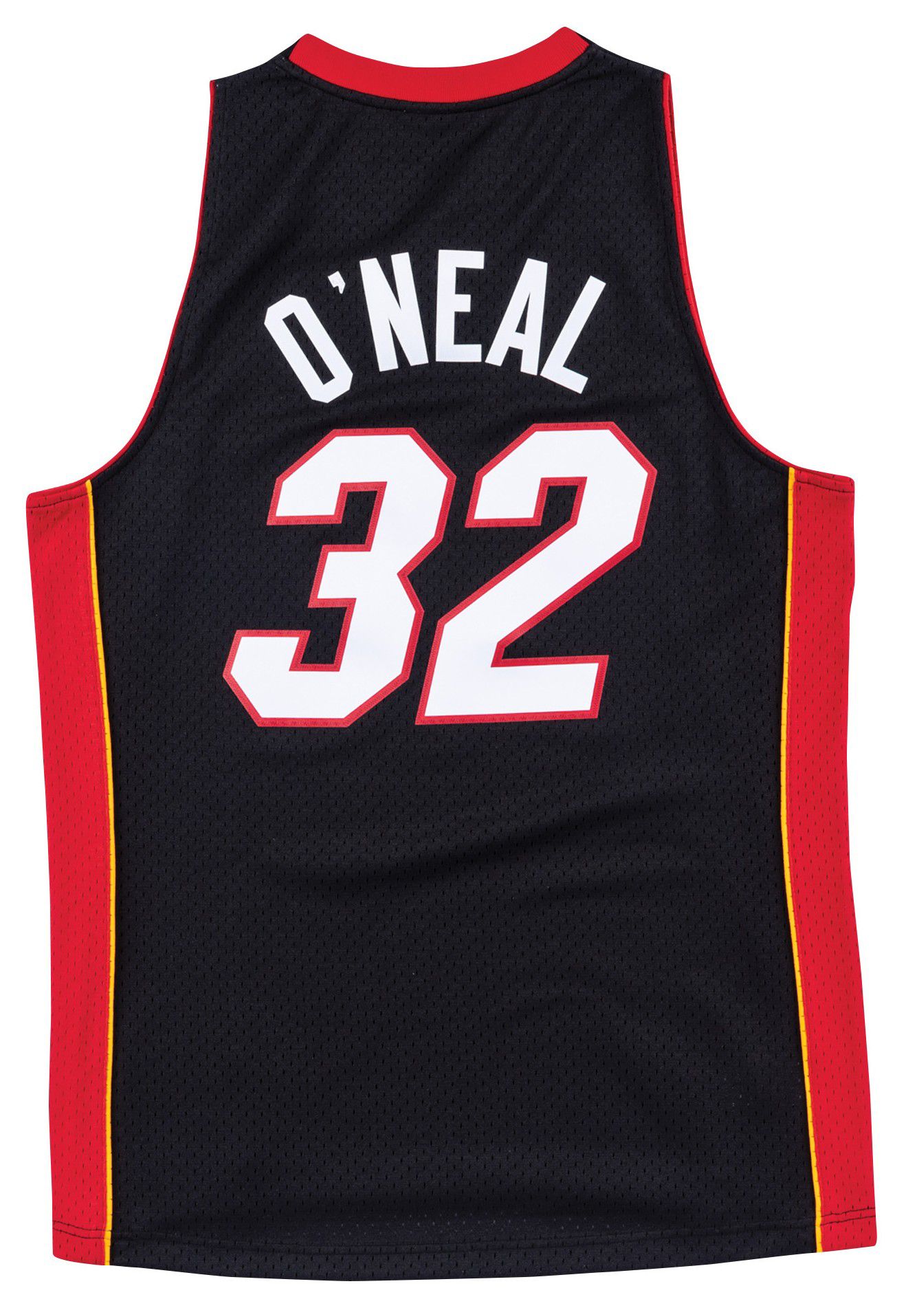 Mitchell & Ness Men's Miami Heat Black Shaquille O'Neal #32 Hardwood Classic Big & Tall Jersey product image