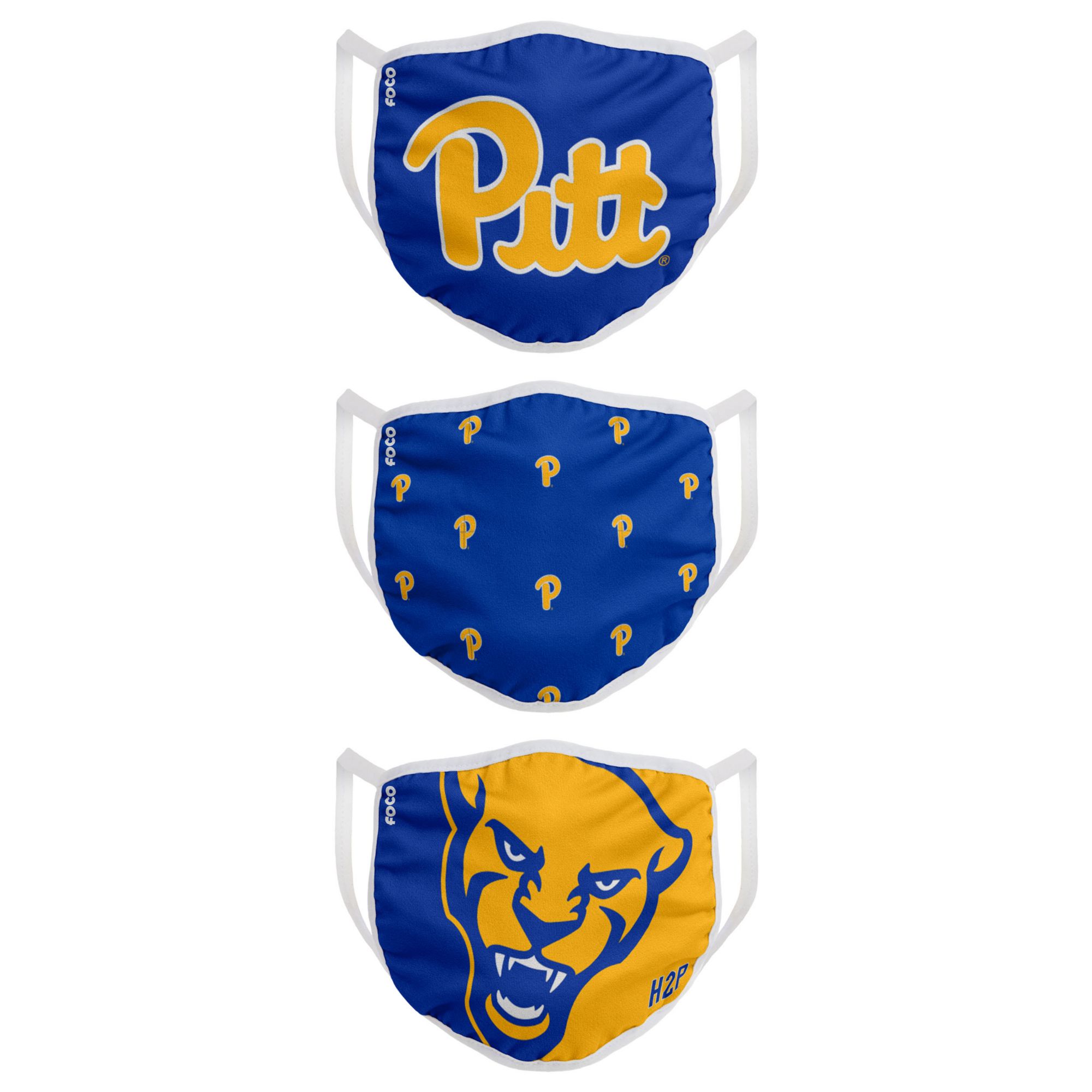 FOCO Youth Pitt Panthers 3-Pack Face Coverings product image