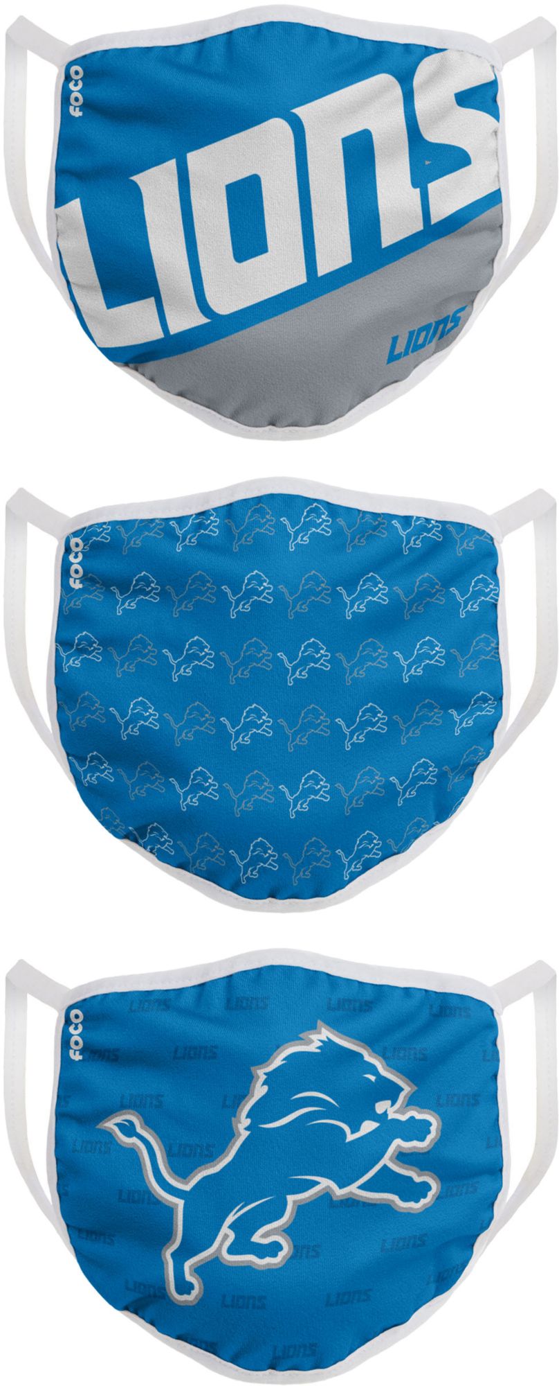 FOCO Adult Indianapolis Colts 3-Pack Face Coverings product image