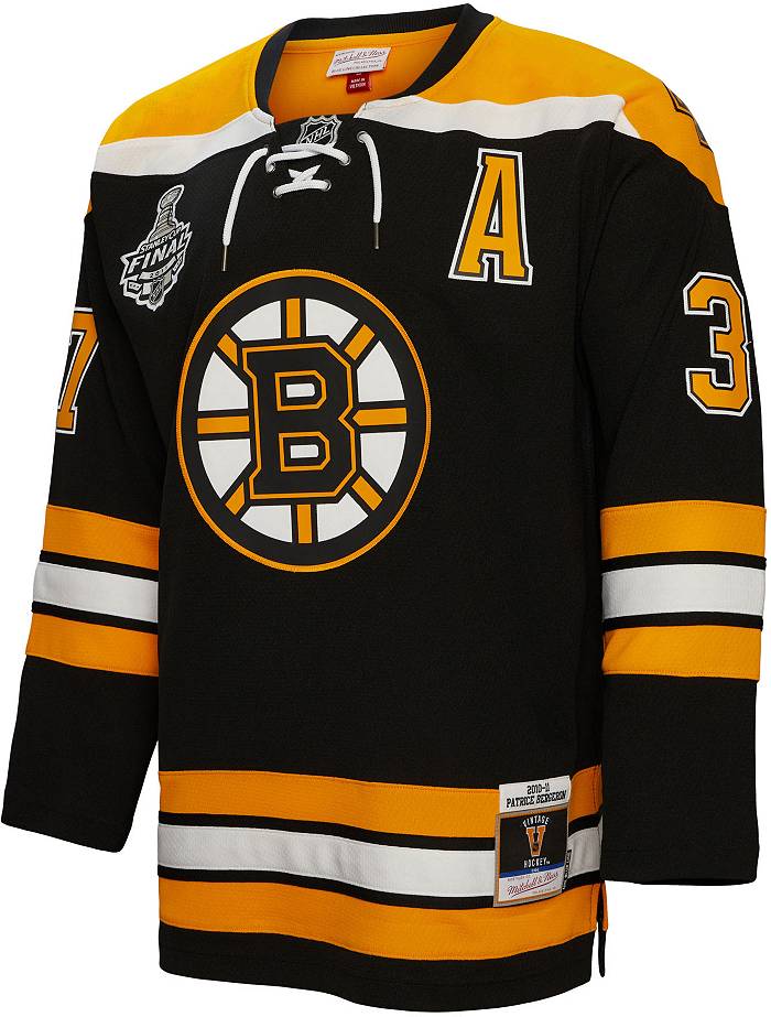 Dick's Sporting Goods NHL Men's Boston Bruins Patrice Bergeron #37 Gold  Player T-Shirt