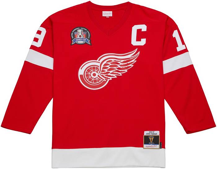 Detroit Red Wings Vintage Replica Home Fanatics Jersey by Vintage Detroit Collection