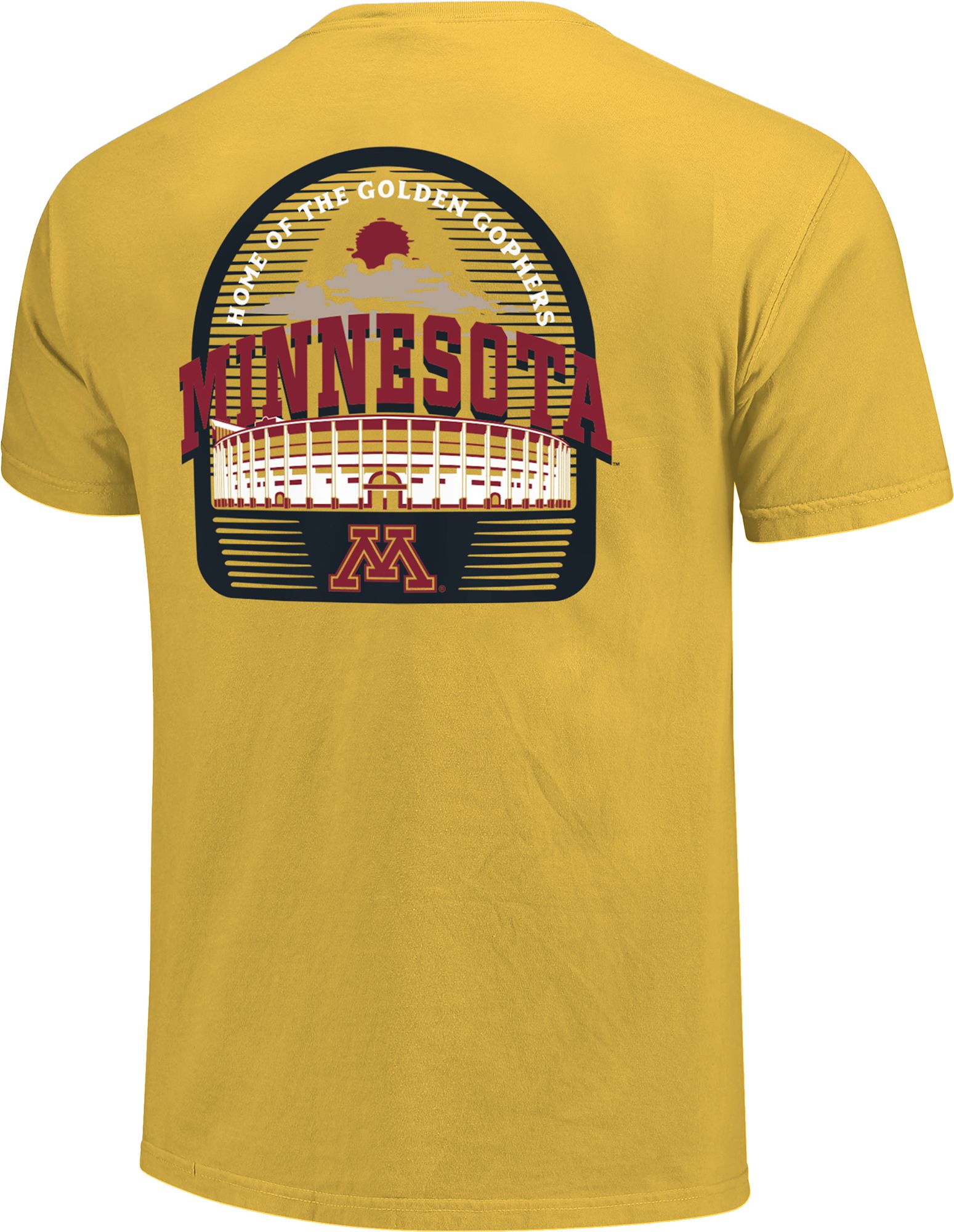 Image One Men's Minnesota Golden Gophers Gold Worn Stadium T-Shirt product image