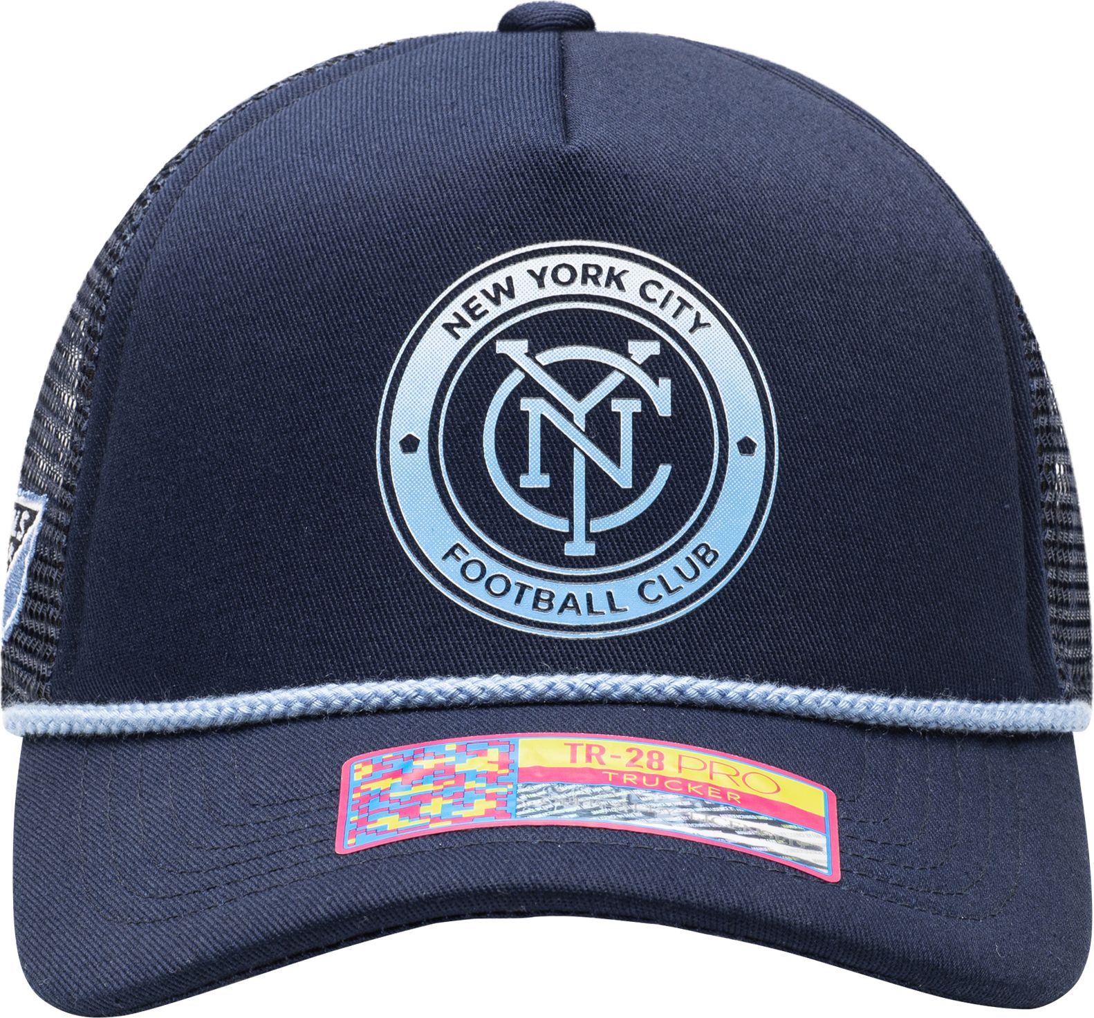 Fan Ink Adult New York City FC Atmosphere Navy Trucker Hat product image
