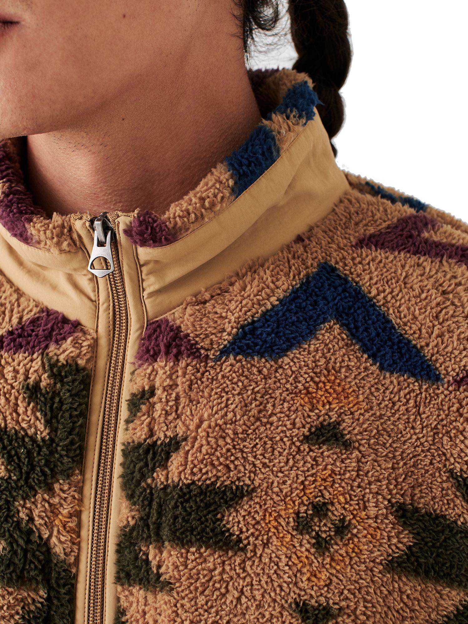 Faherty Men's Doug Good Feather High Pile Full Zip Jacket product image