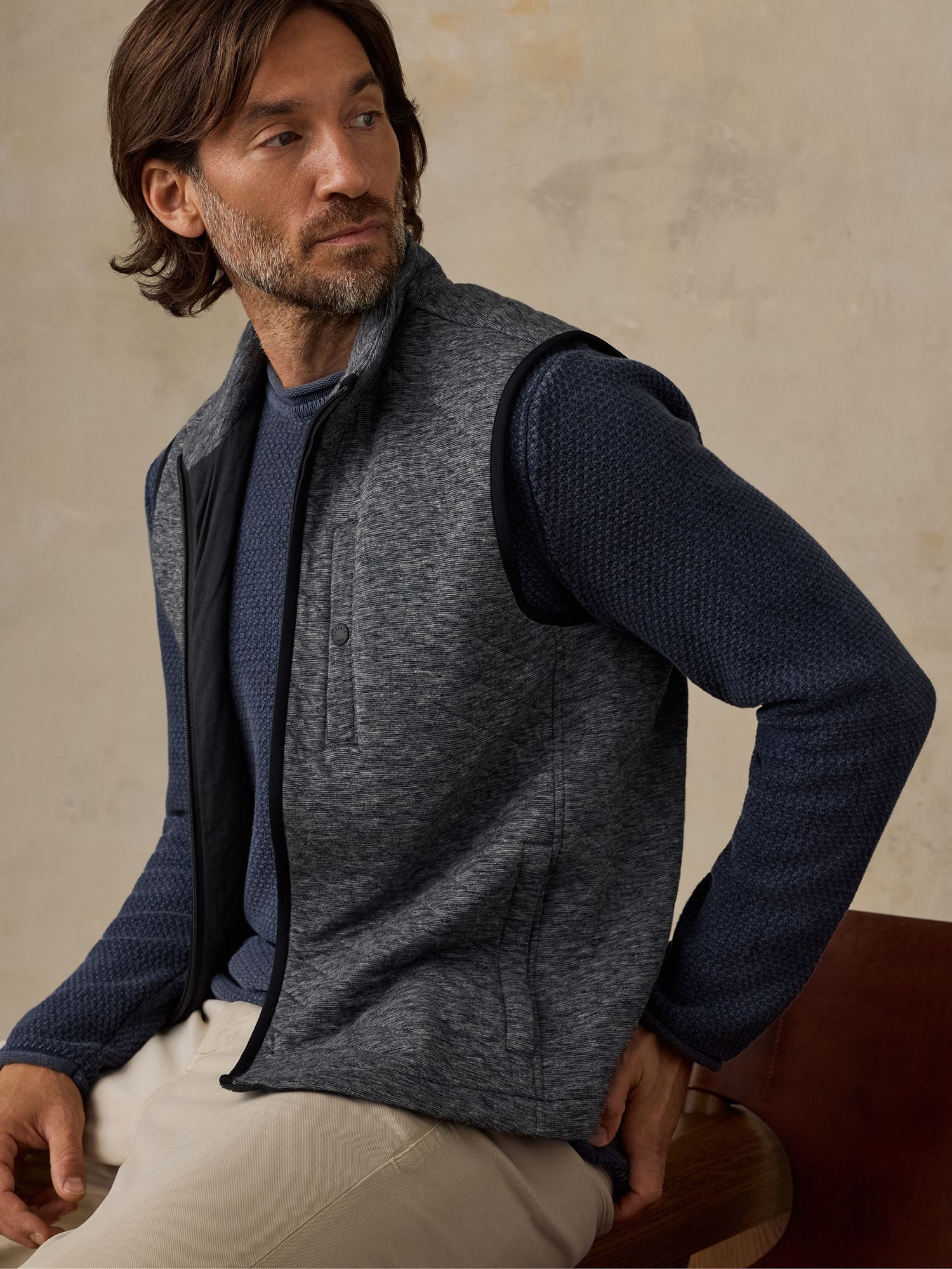 Faherty Men's Epic Quilted Fleece Vest product image