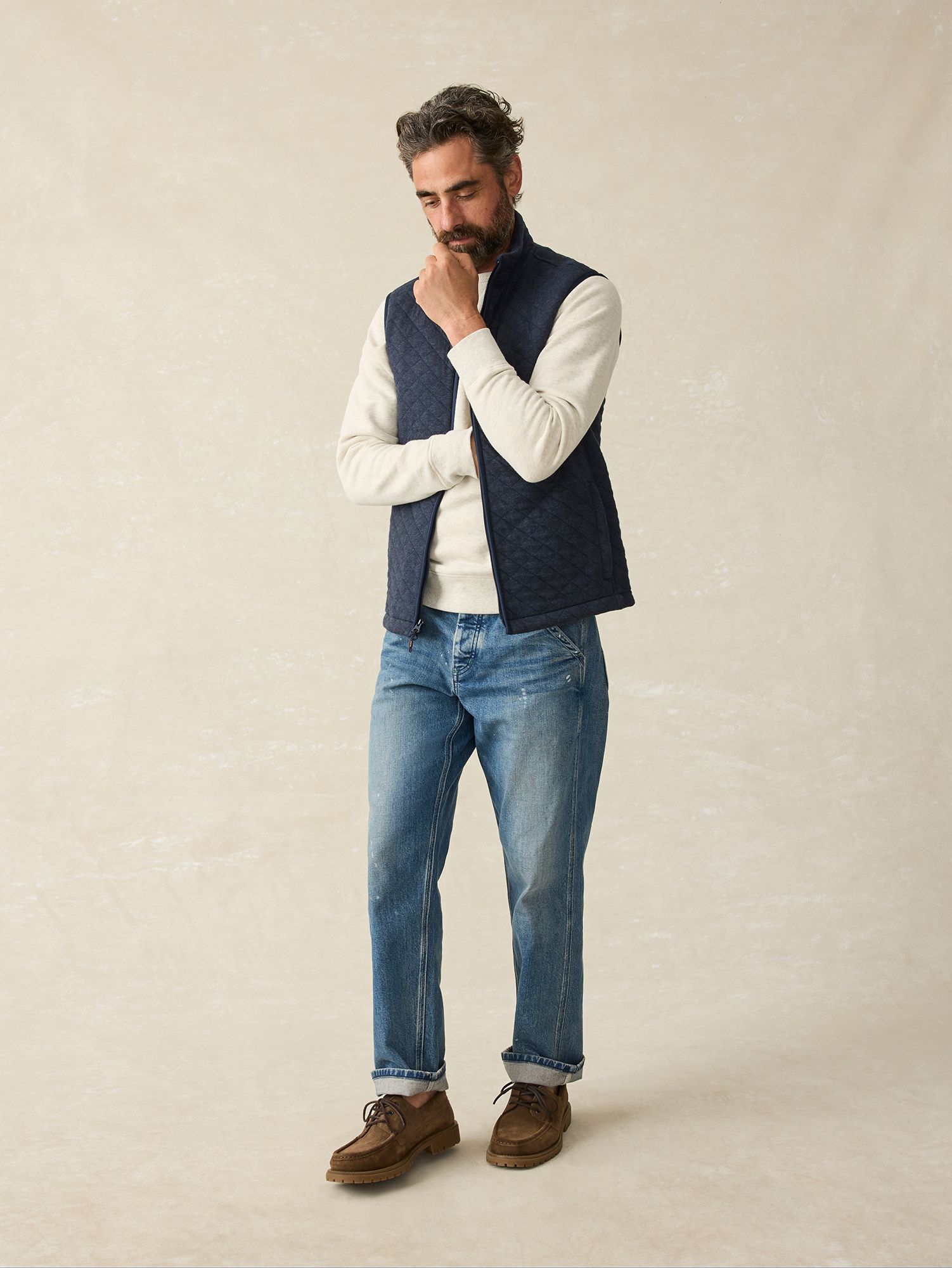 Faherty Men's Epic Quilted Fleece Vest product image