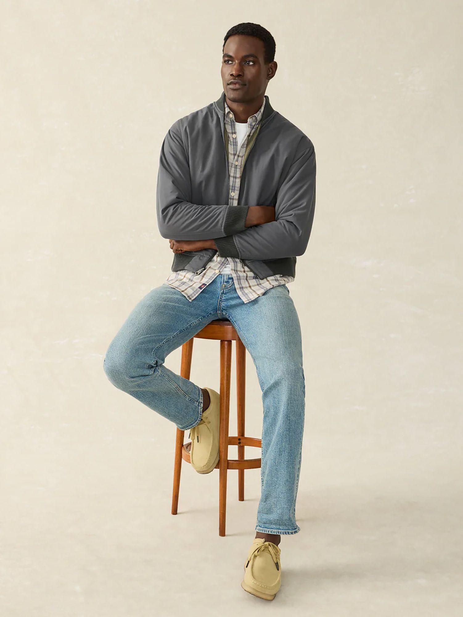 Faherty Men's Reversible Surplus Bomber Jacket product image