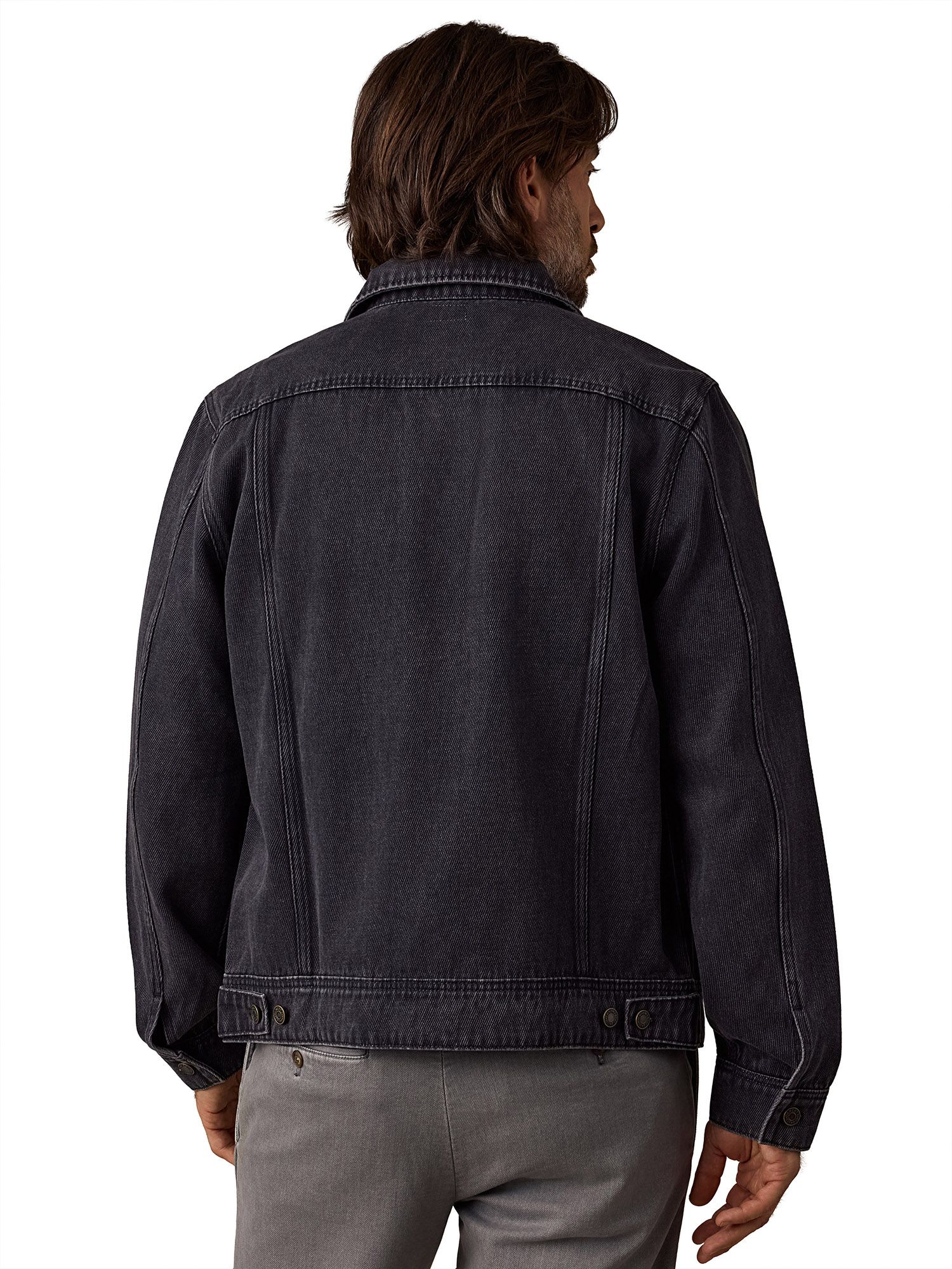 Faherty Men's High Ridge Twill Trucker Jacket product image