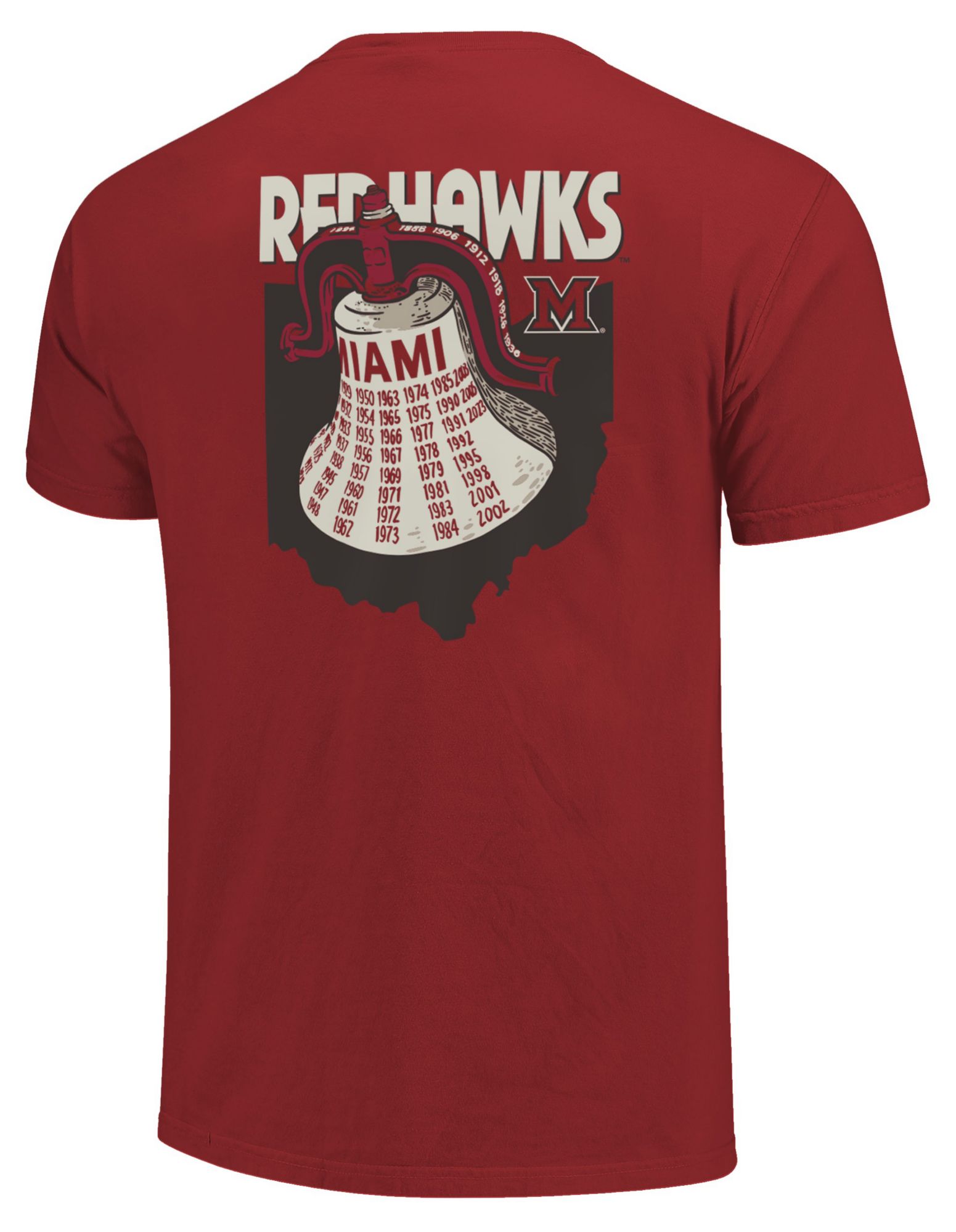 Image One Men's Miami RedHawks Red Victory Bell Rivalry T-Shirt product image
