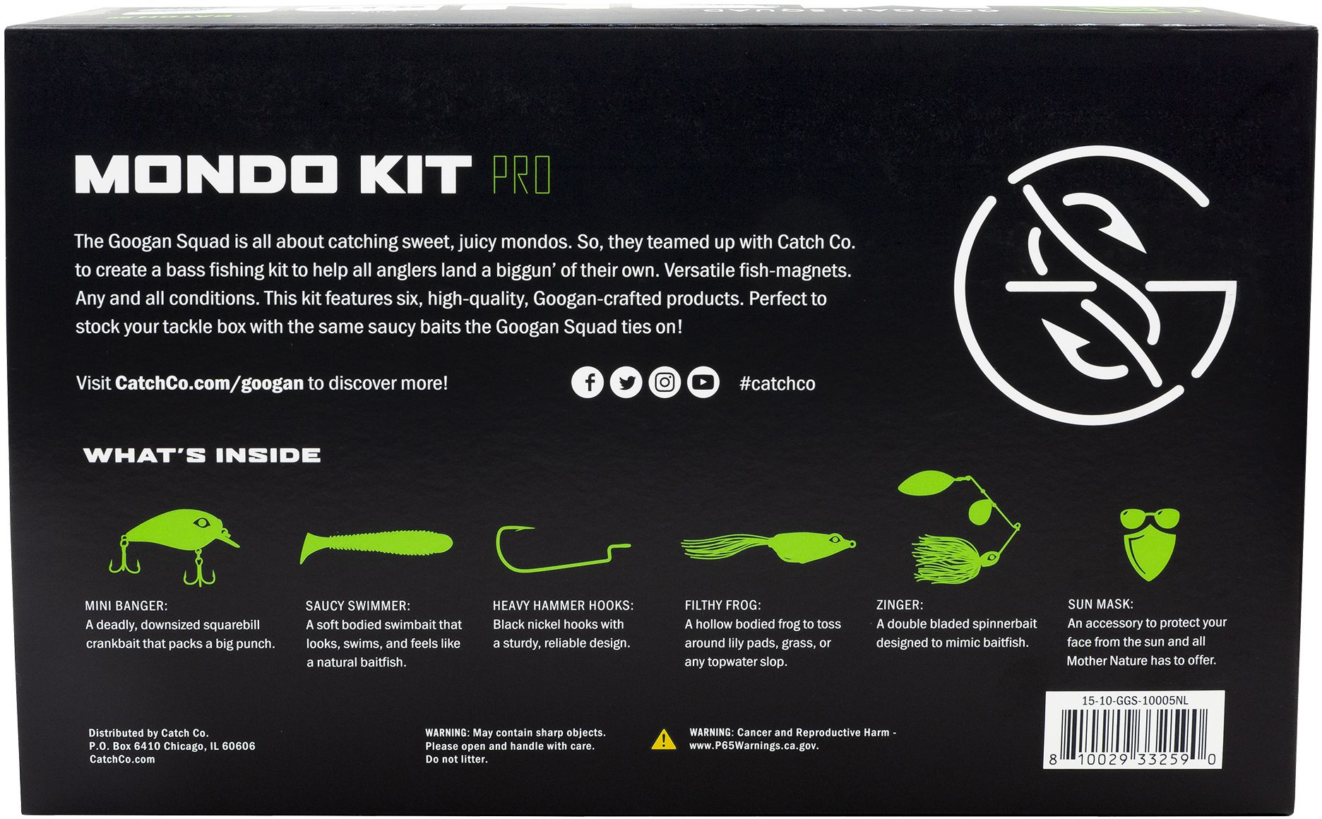 Dick's Sporting Goods Googan Squad Mondo Pro Lead-Free Bass Fishing Kit
