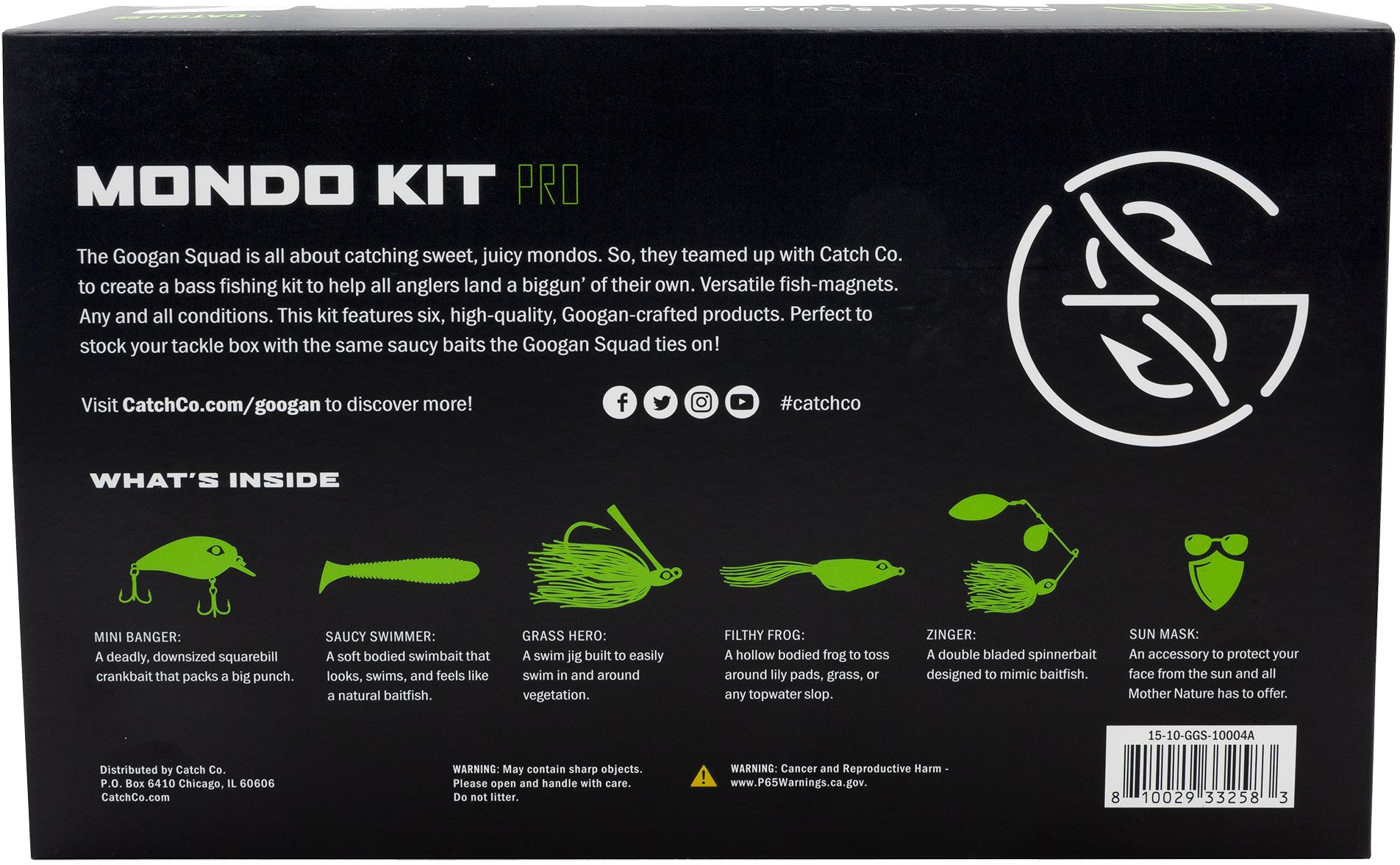 Googan Squad Mondo Pro Bass Fishing Kit product image