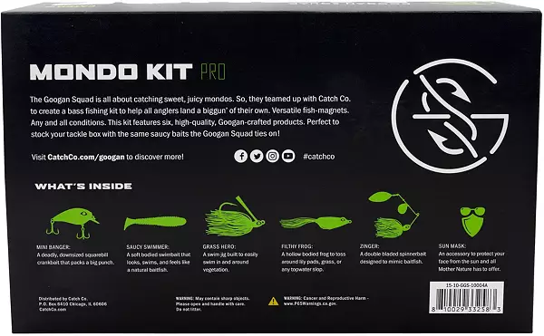 Googan Squad Mondo Kit - Bass Fishing Kit, Topwater Lures