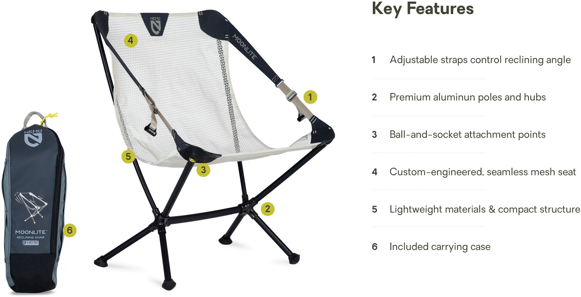 NEMO 2025 Moonlite Reclining Camp Chair product image