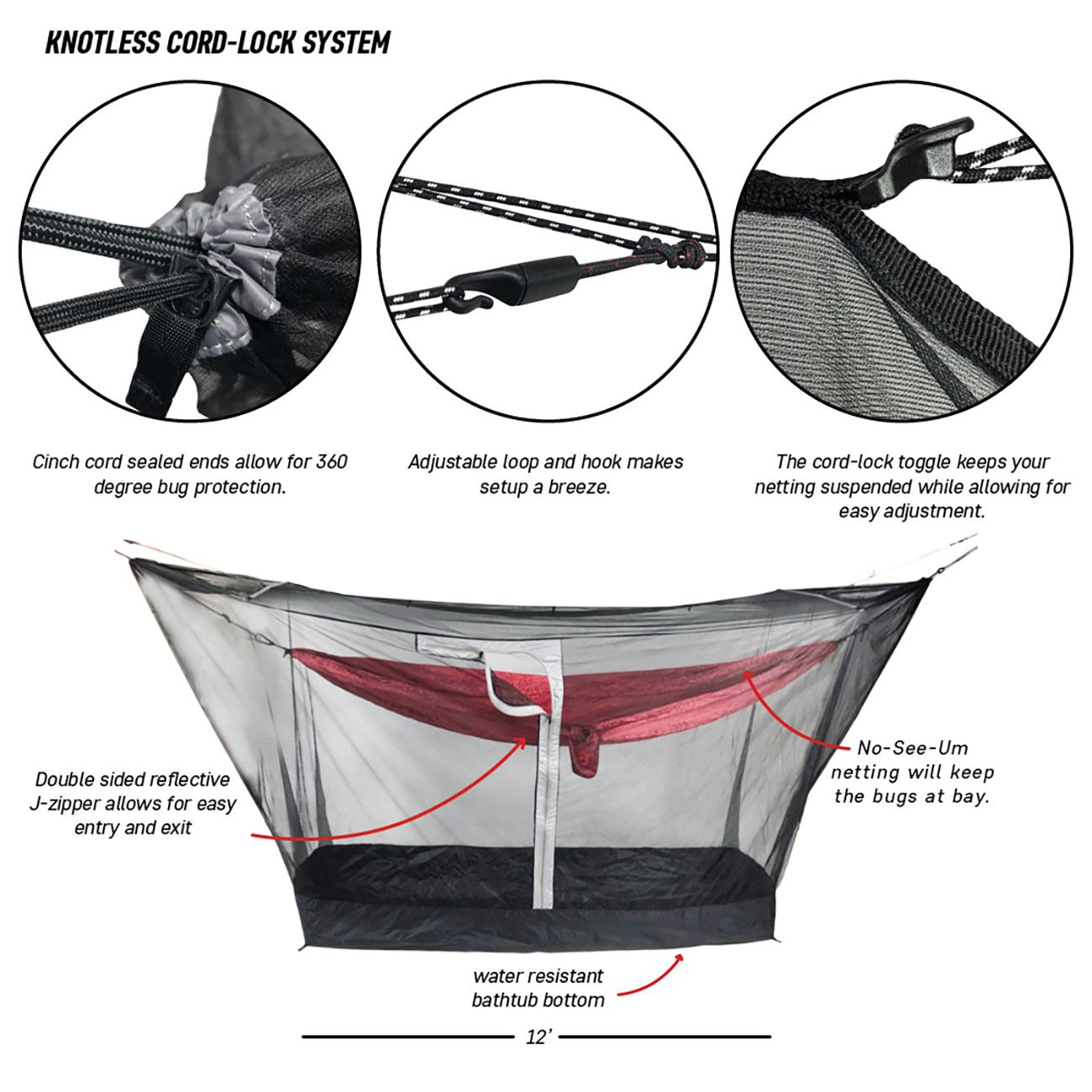 Grand Trunk Mozzy 360 Hammock Net Shelter