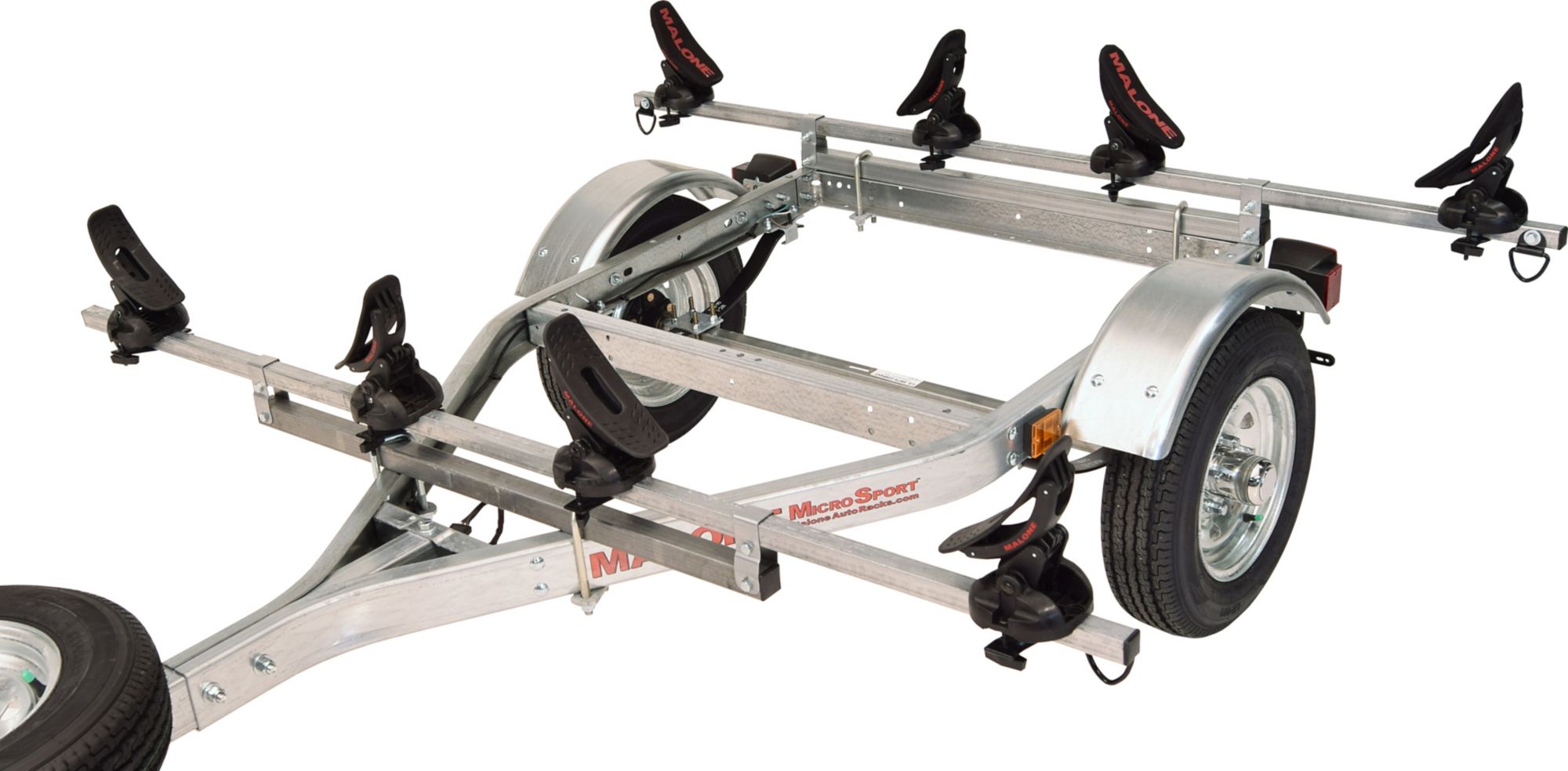 Malone Auto Racks MicroSport LowBed 2 Kayak Trailer Package (Spare Tire and 2 Sets MegaWings) product image