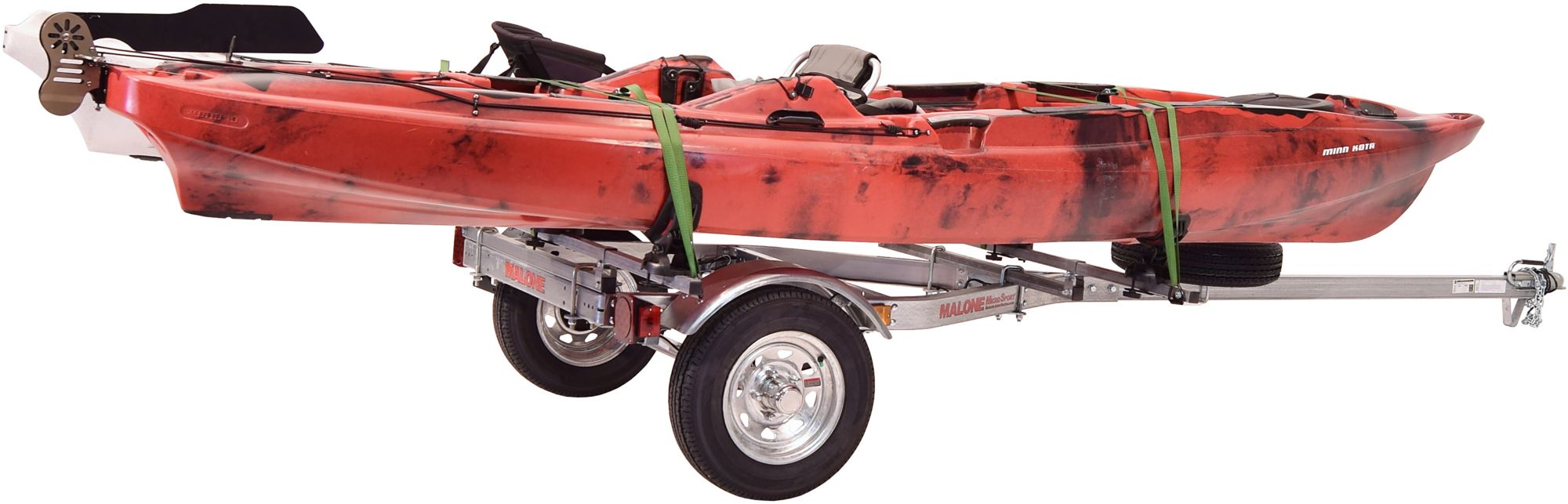 Malone Auto Racks MicroSport LowBed 2 Kayak Trailer Package (Spare Tire and 2 Sets MegaWings) product image