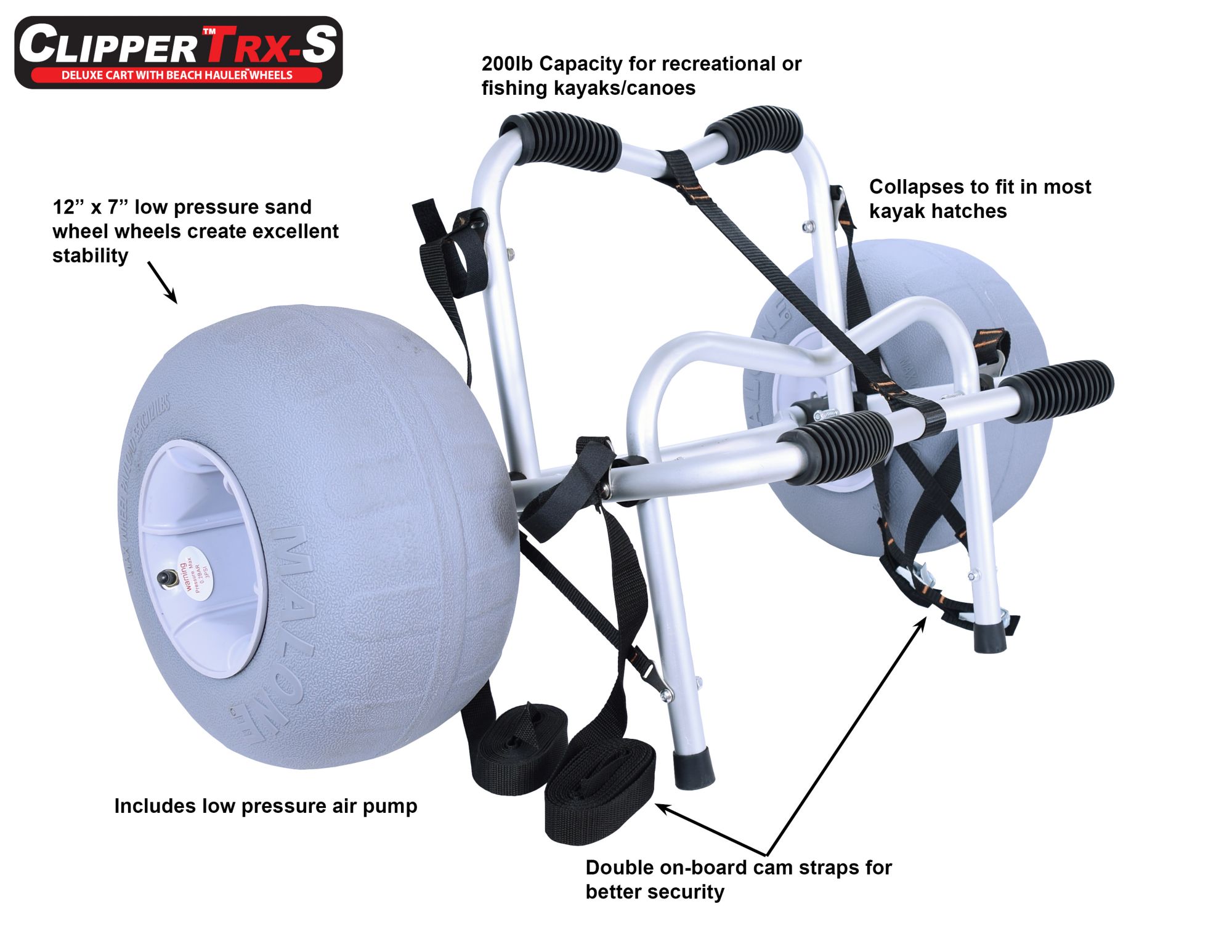 Malone Auto Racks ClipperTRX S Sand Cart product image