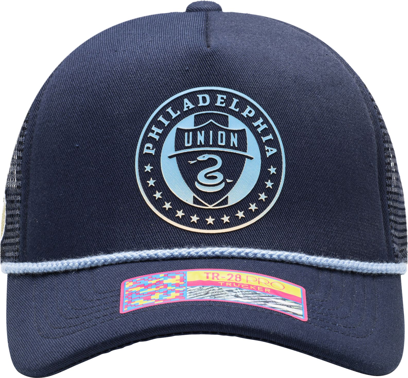 Fan Ink Adult Philadelphia Union Atmosphere Navy Trucker Hat product image