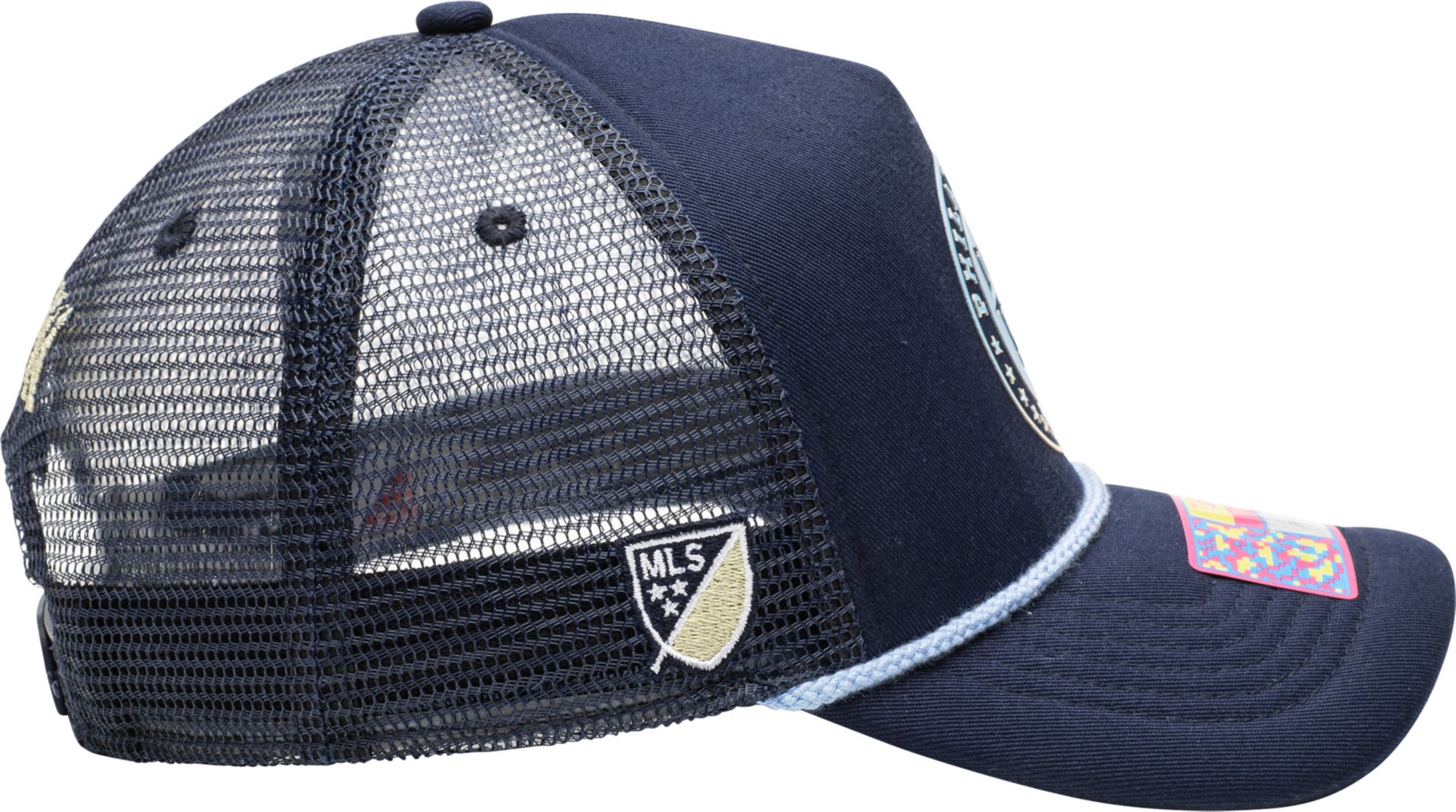 Fan Ink Adult Philadelphia Union Atmosphere Navy Trucker Hat product image