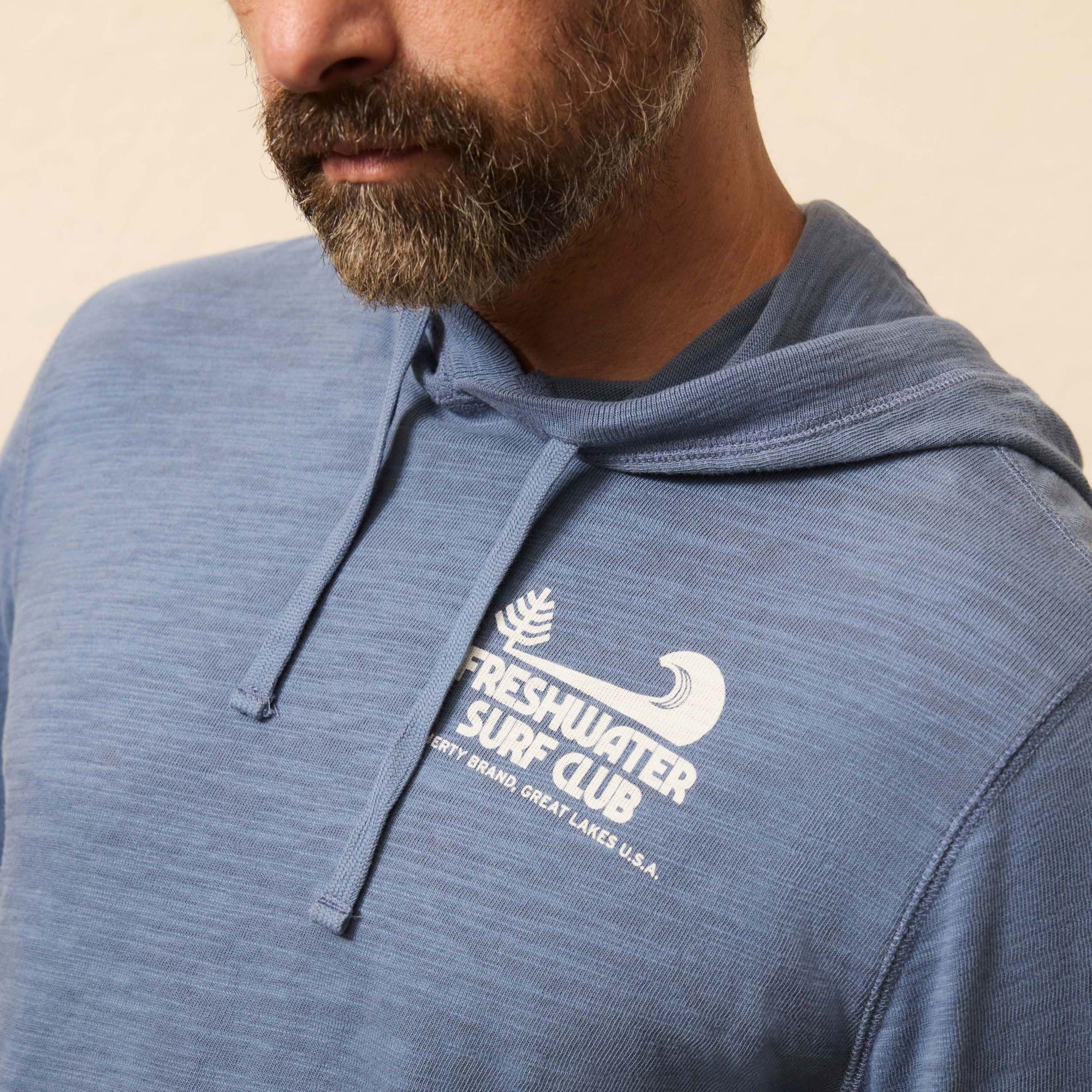 Faherty Men's Sunwashed Slub Graphic Hoodie product image