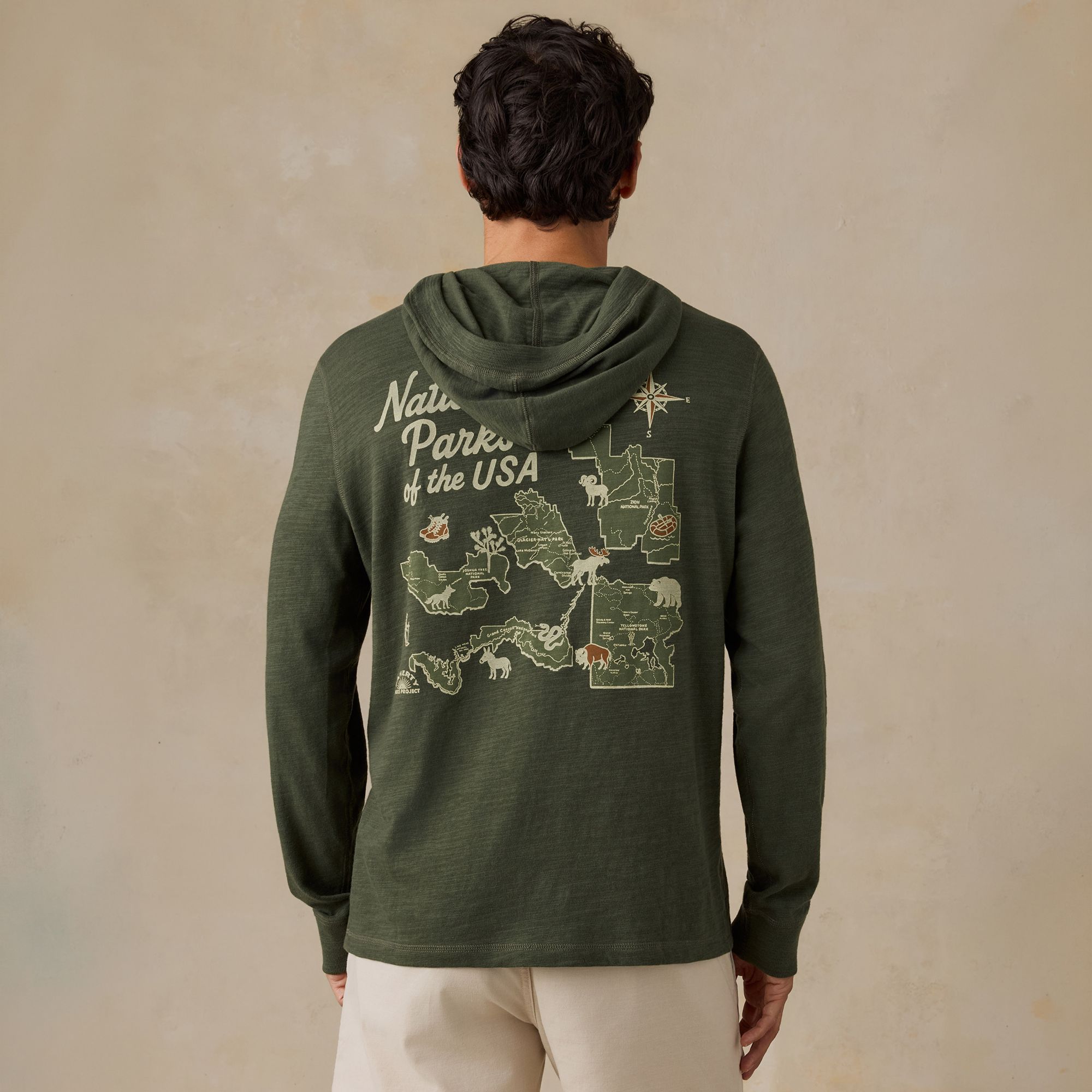 Faherty Men's National Parks Sunwashed Slub Hoodie product image