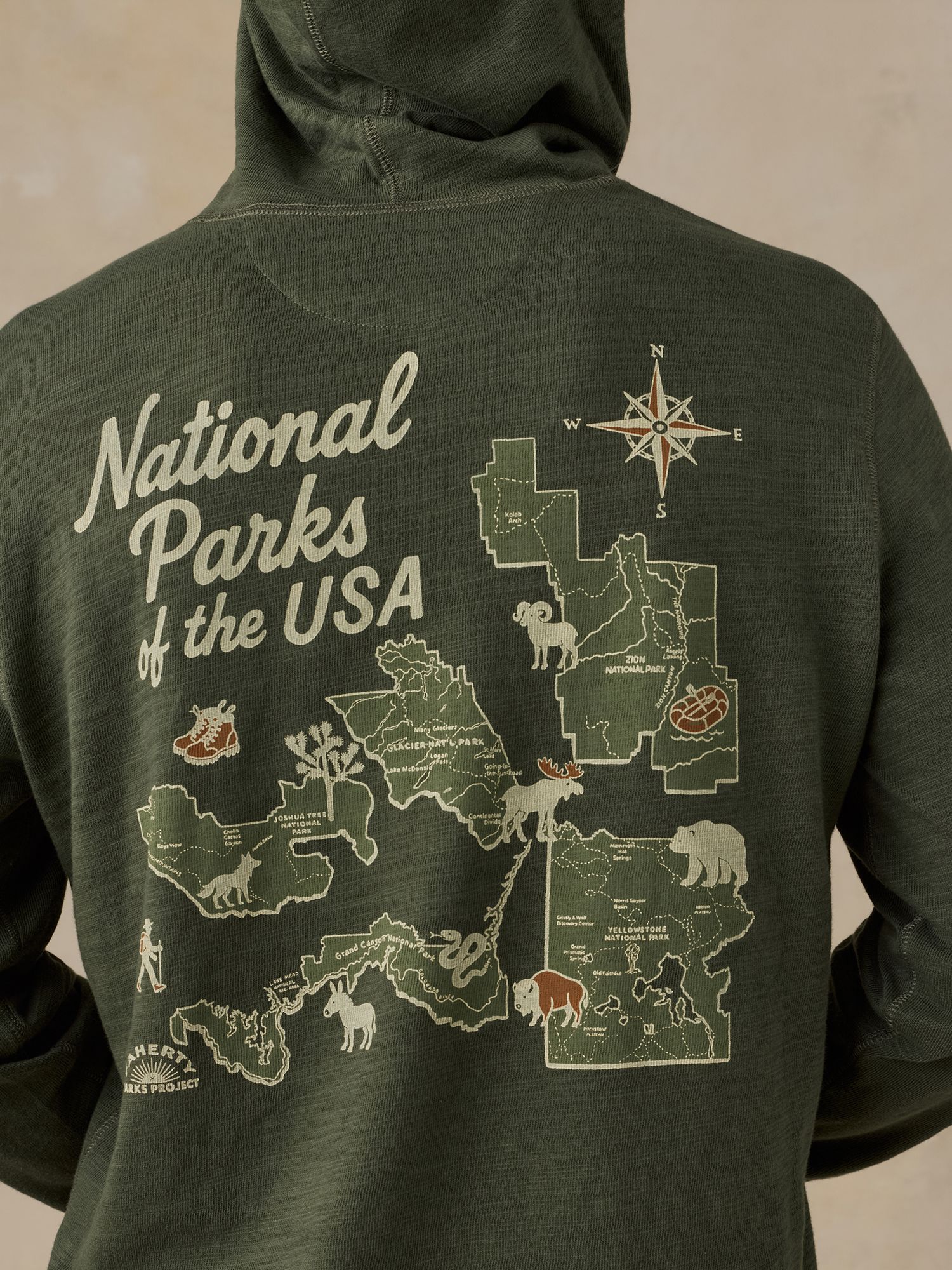Faherty Men's National Parks Sunwashed Slub Hoodie product image