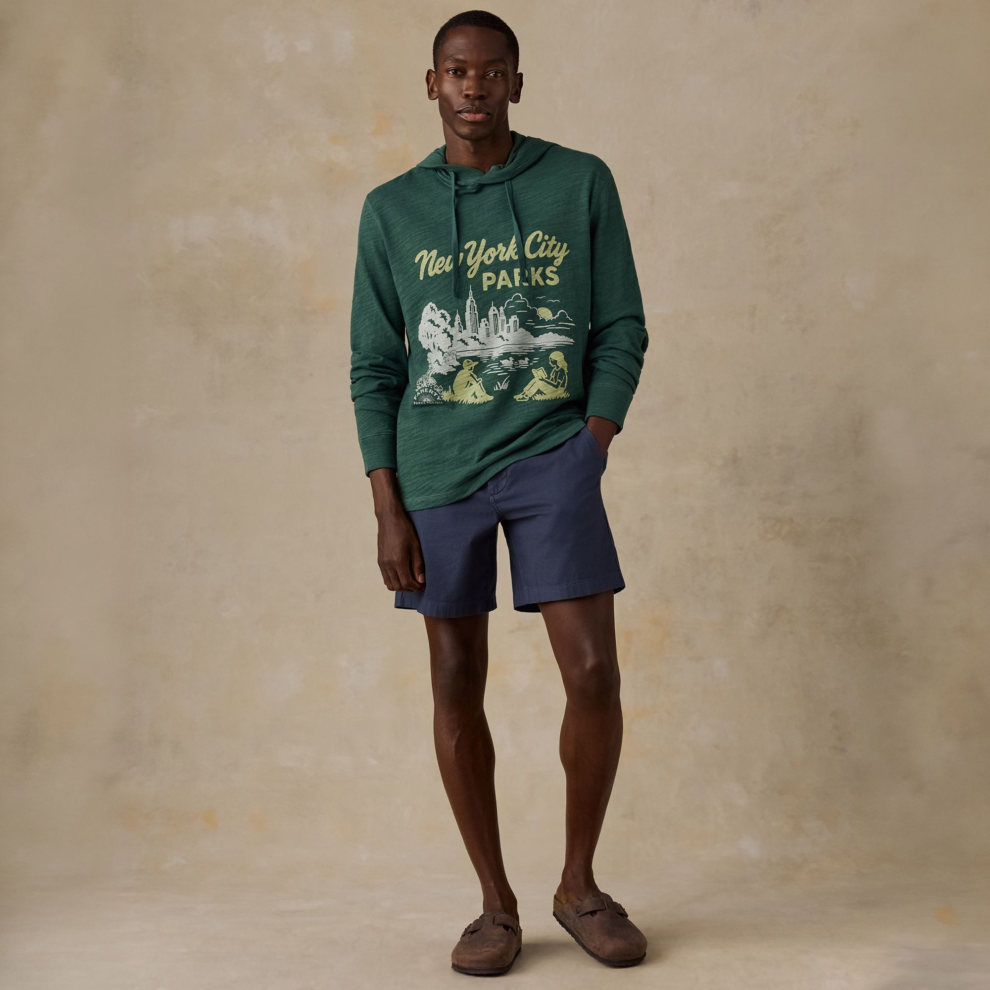Faherty Men's NYC Parks Sunwashed Slub Hoodie product image