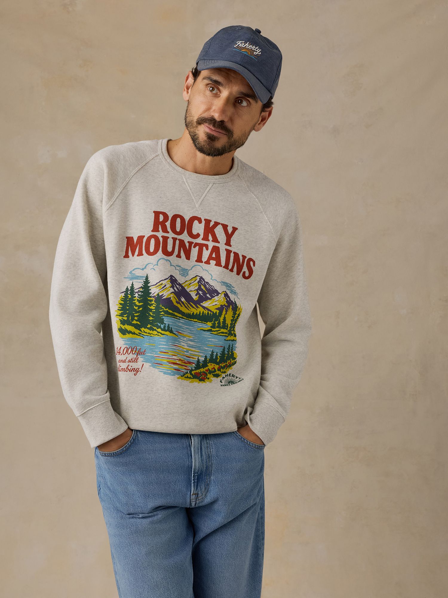 Faherty Men's Parks Rocky Mountain Crew product image