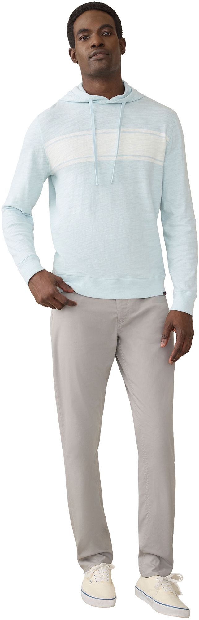 Faherty Men's Sunwashed Stripe Slub Hoodie product image