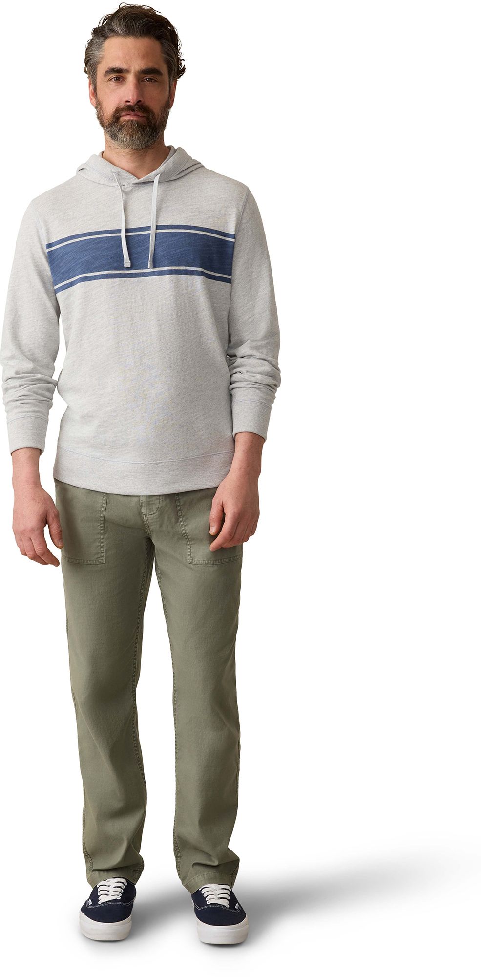 Faherty Men's Sunwashed Stripe Slub Hoodie product image