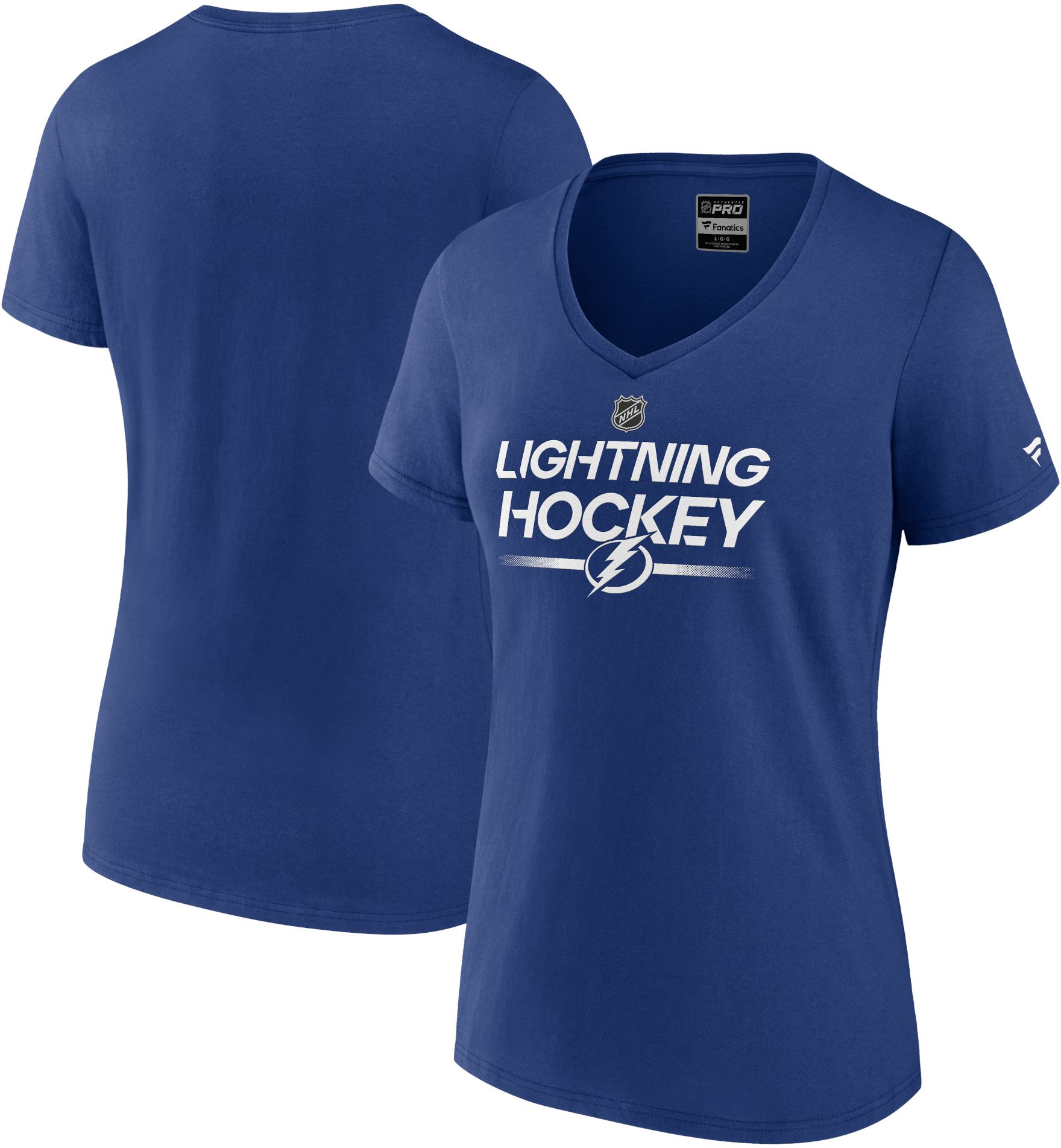 NHL Women's Tampa Bay Lightning 2023 Authentic Pro Prime Blue T-Shirt product image