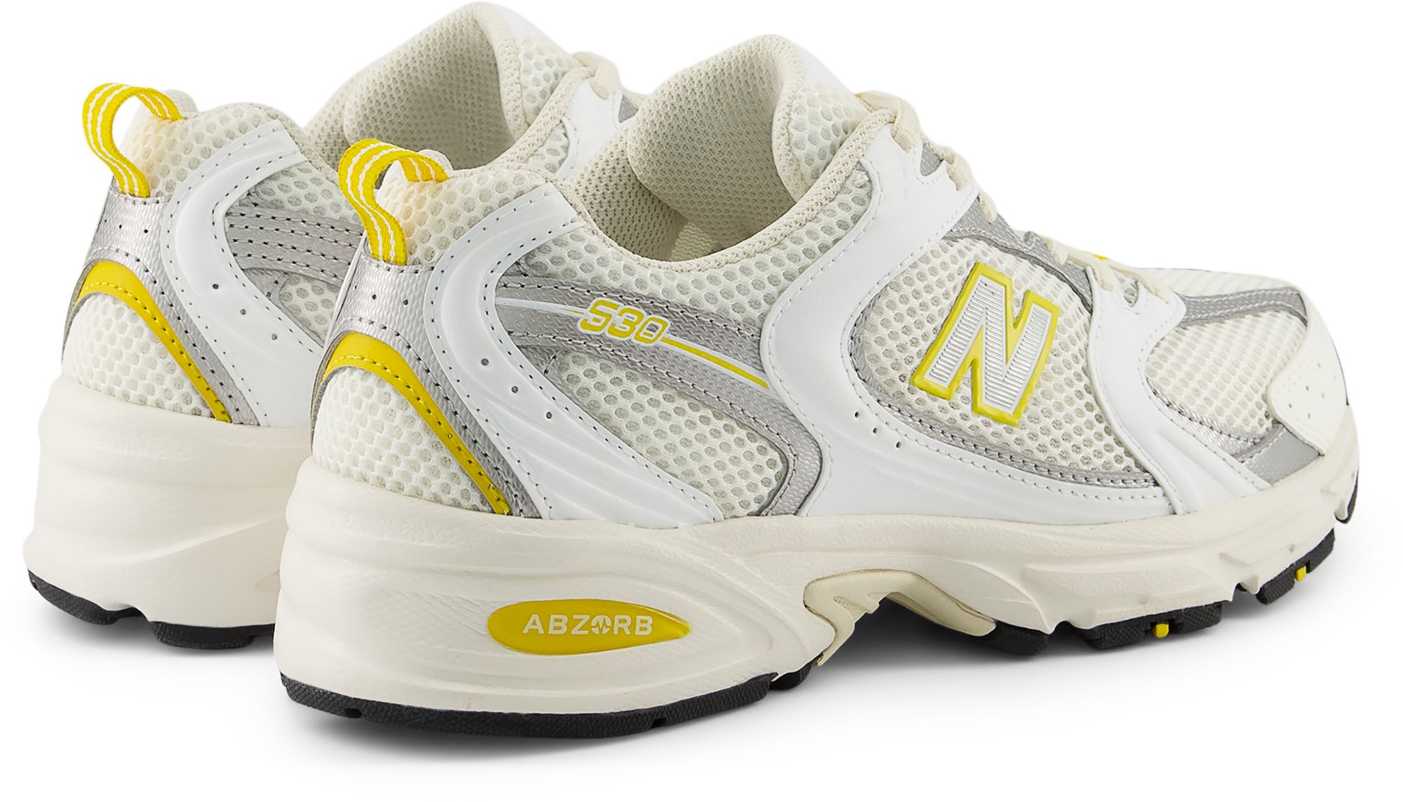 New Balance 530 Shoes - White/Yellow/Silver - Medium/D