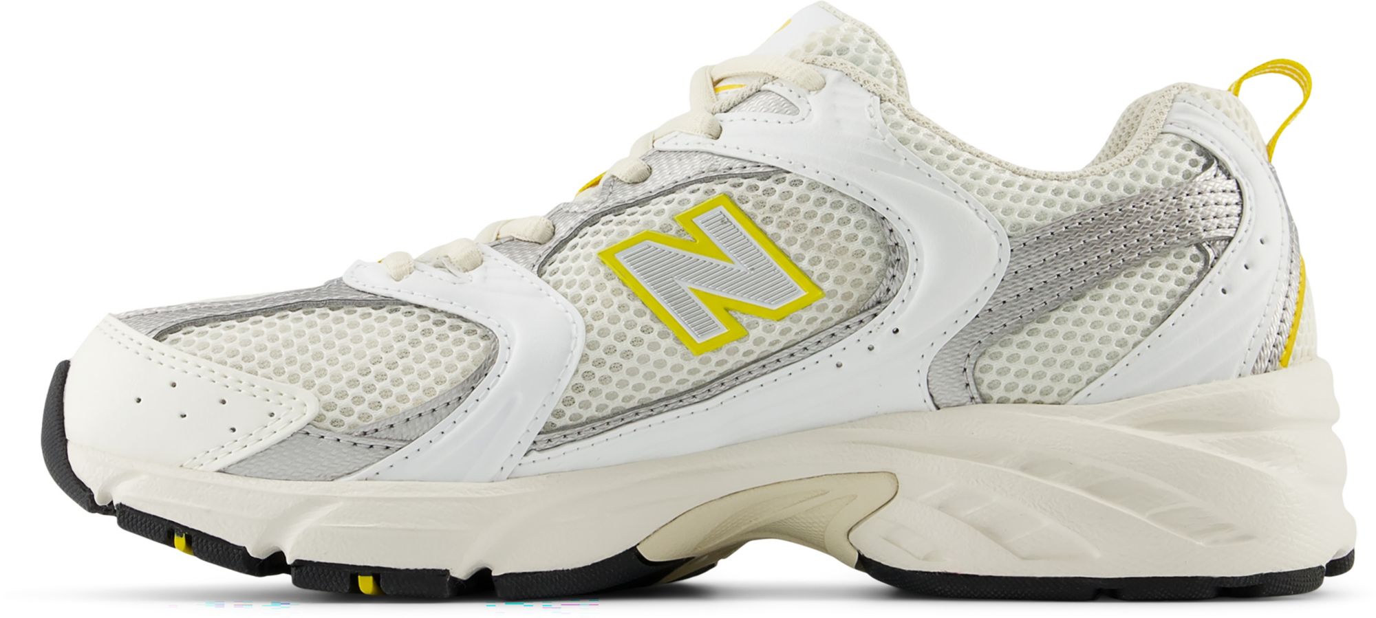 New Balance 530 Shoes - White/Yellow/Silver - Medium/D