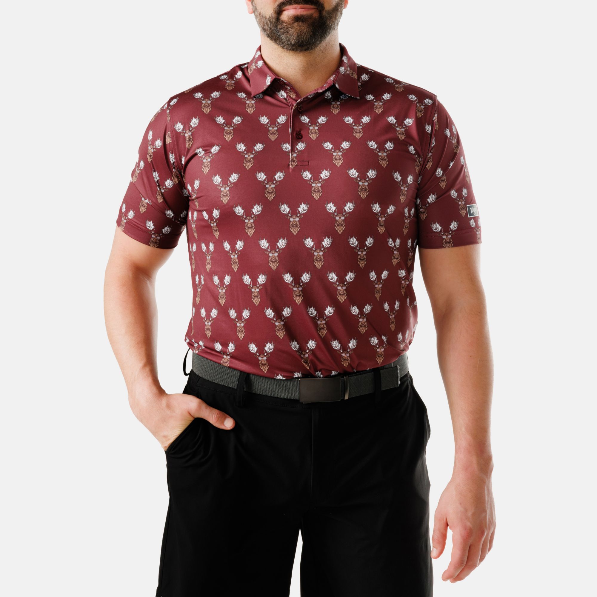 Waggle Men's Rack Star Golf Polo product image
