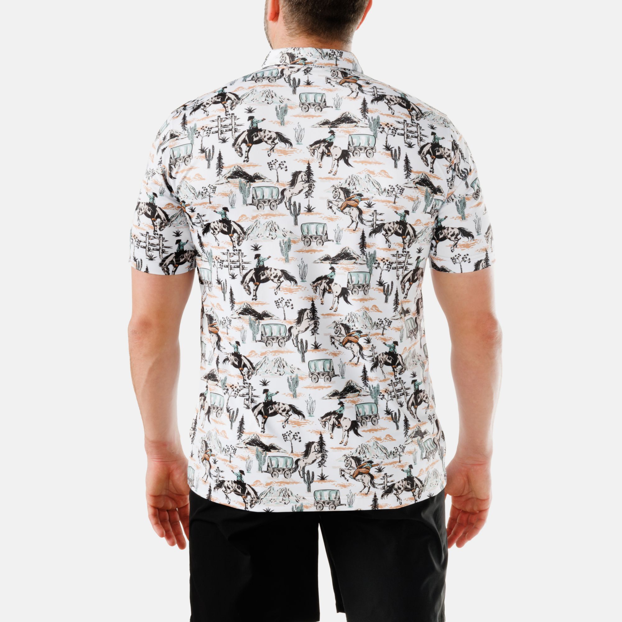Waggle Men's Rough Riders Golf Polo product image