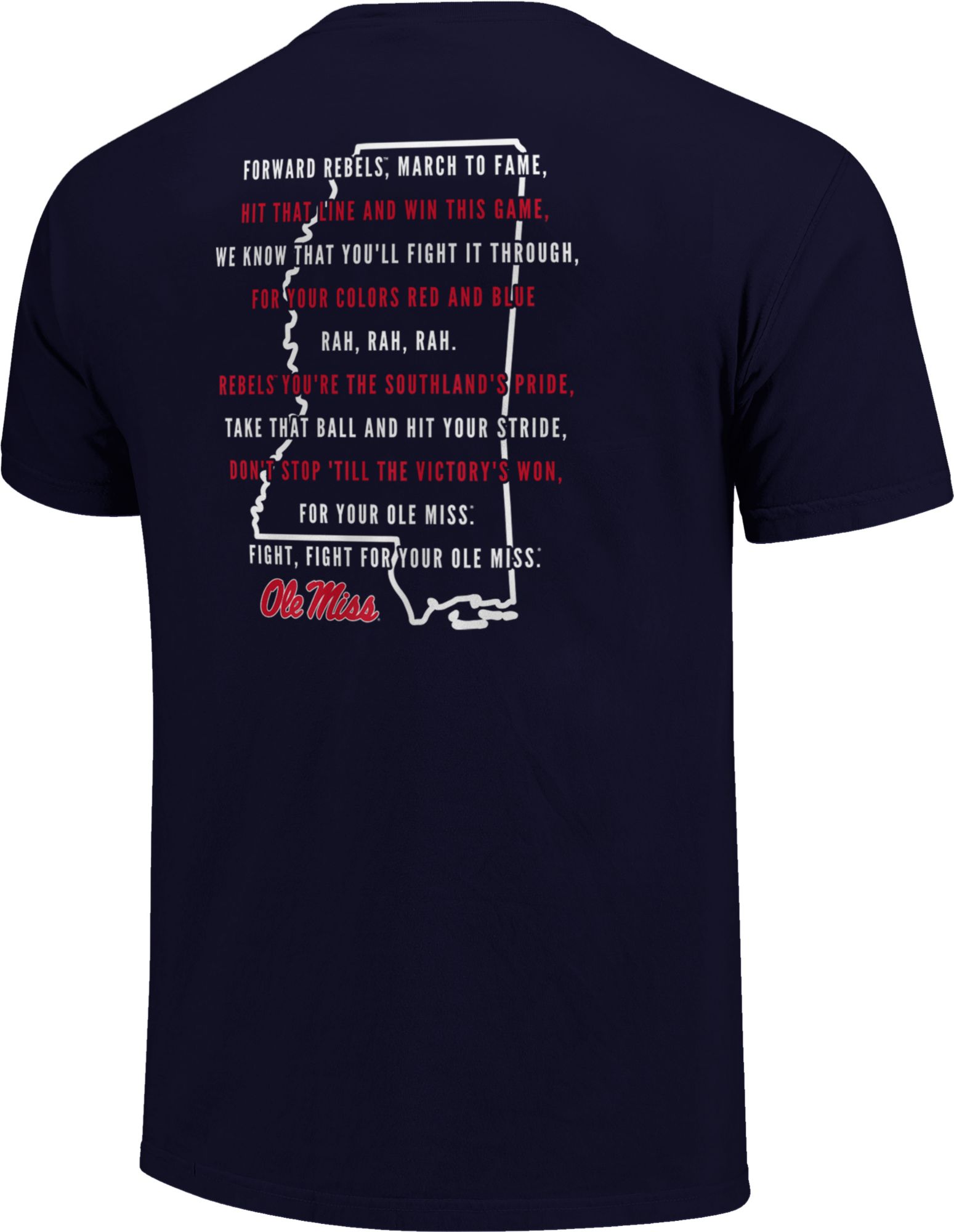 Image One Men's Ole Miss Rebels Blue Fight Song T-Shirt product image