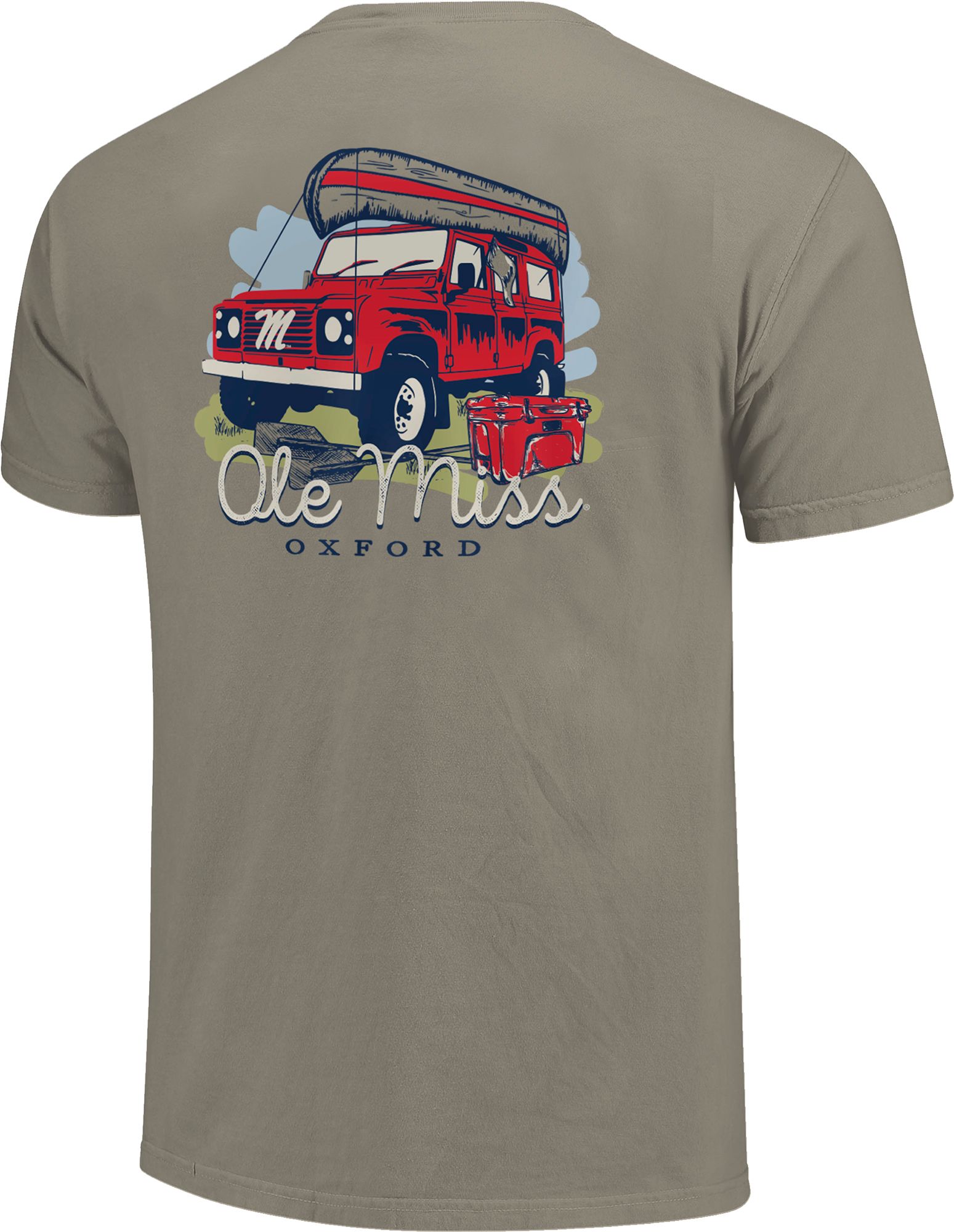 Image One Adult Ole Miss Rebels Grey Spring Adventure T-Shirt product image