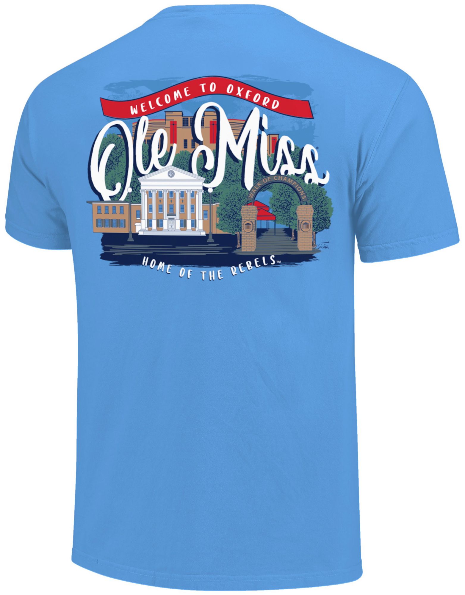 Image One Men's Ole Miss Rebels Script Blue T-Shirt product image