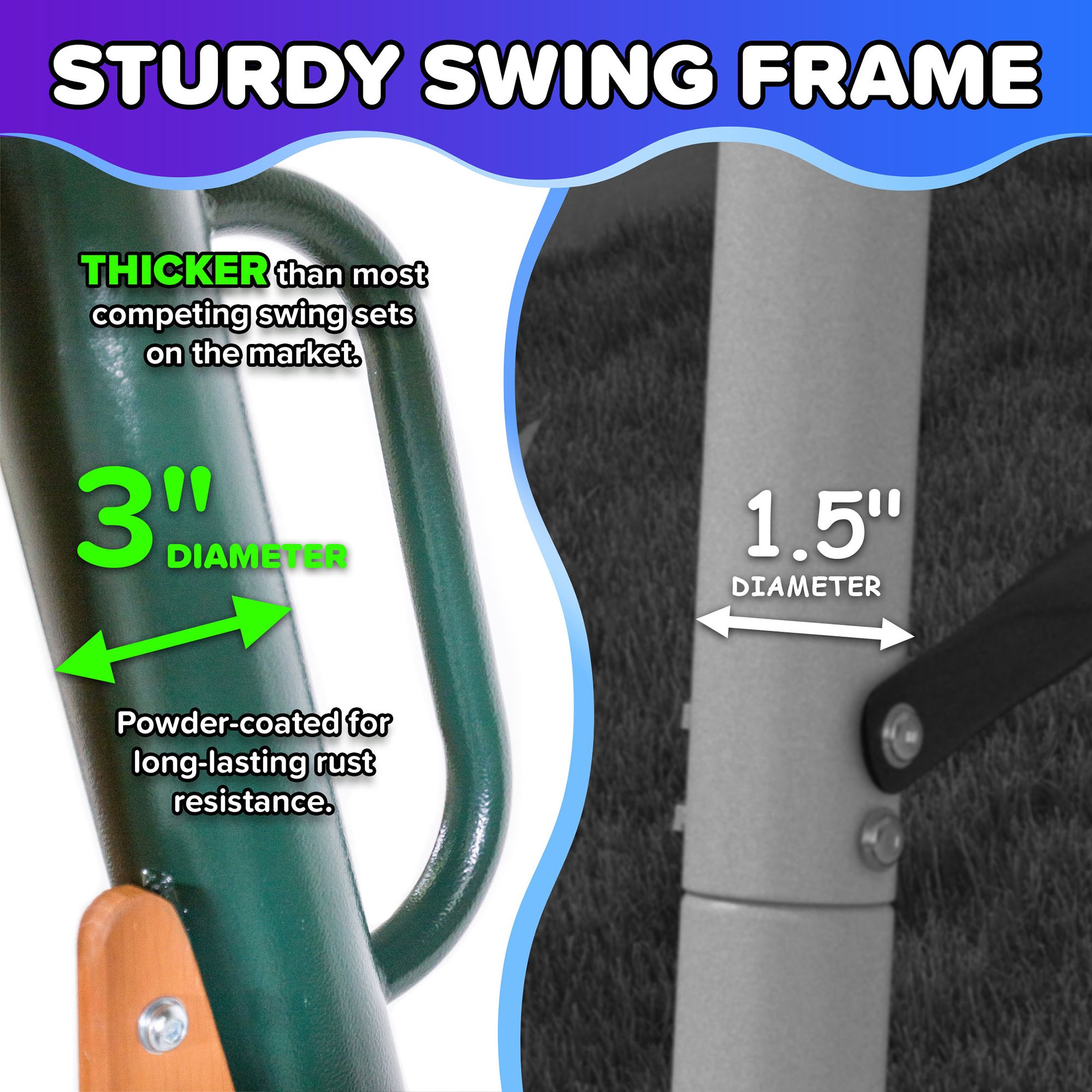 Sportspower Alta Oaks Metal Swing Set product image